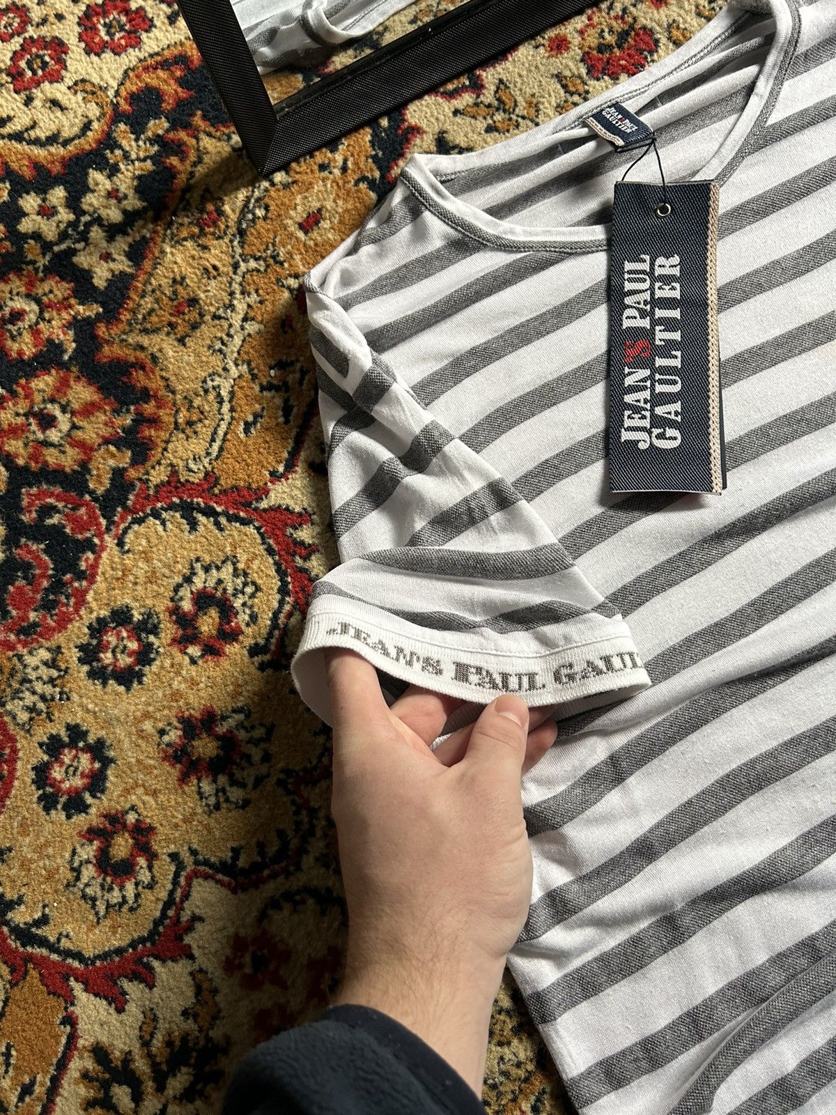 Jean Paul Gaultier Y2K Jean Paul Gaultier Classic Design Stripe T-shirt Size XXL / US 16-18 / IT 52-54 - 6 Thumbnail