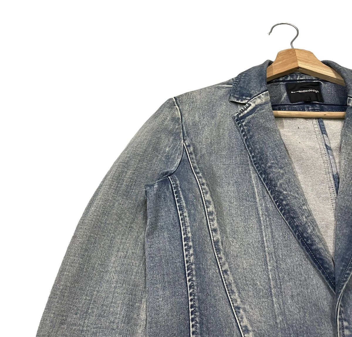 semanticdesign Vintage Semantic Design Denim Style Single Button Jacket Size US L / EU 52-54 / 3 - 5 Thumbnail