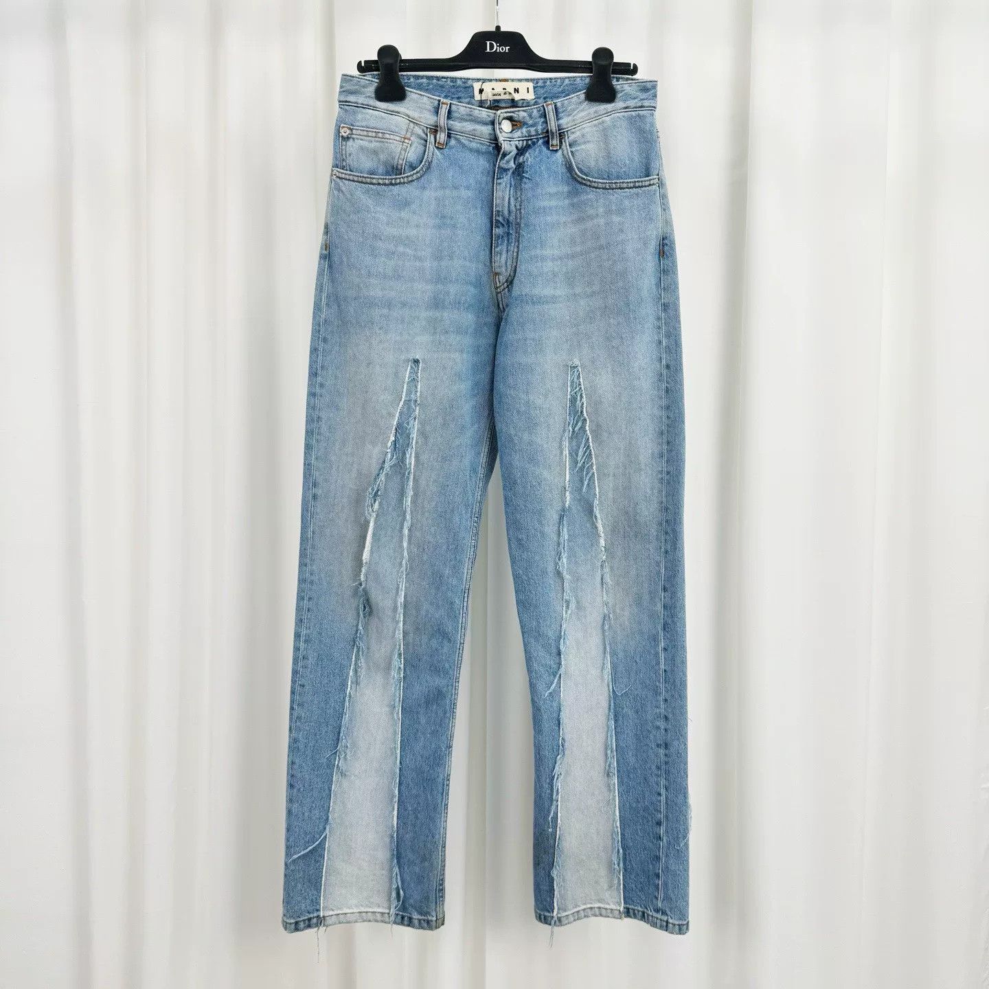 Marni Marni Ice Blue Patchwork Washed Jeans Size US 32 / EU 48 - 1 Thumbnail