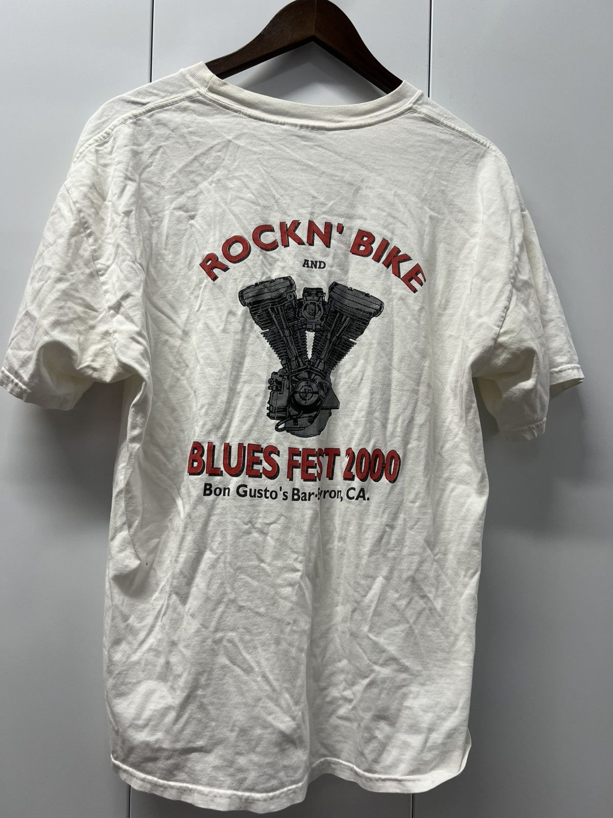 Vintage Y2K 2000's VTG Vintage Rockin' Bike Blues Fest Retro T Shirt Size US L / EU 52-54 / 3 - 1 Thumbnail