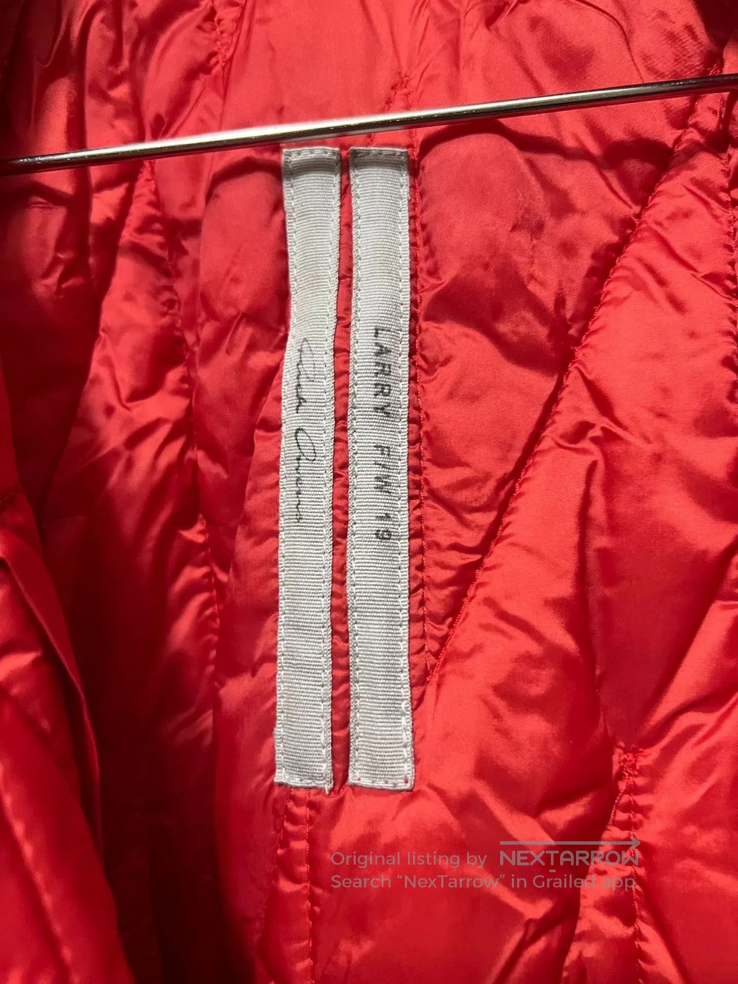 Rick Owens Rick Owens Red Lambskin Down Coat. Size US M / EU 48-50 / 2 - 6 Thumbnail