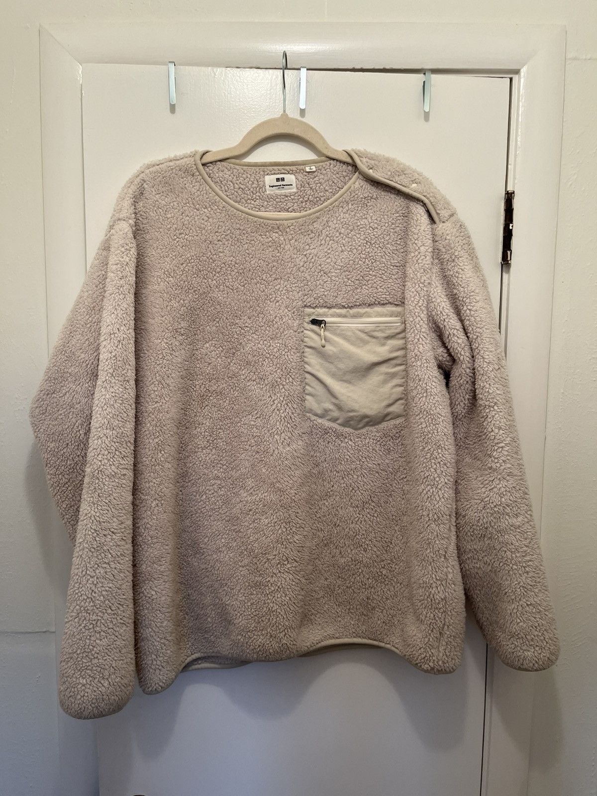 Engineered Garments × Uniqlo Engineered Garments x Uniqlo Cream Fleece Pullover Size US L / EU 52-54 / 3 - 1 Thumbnail