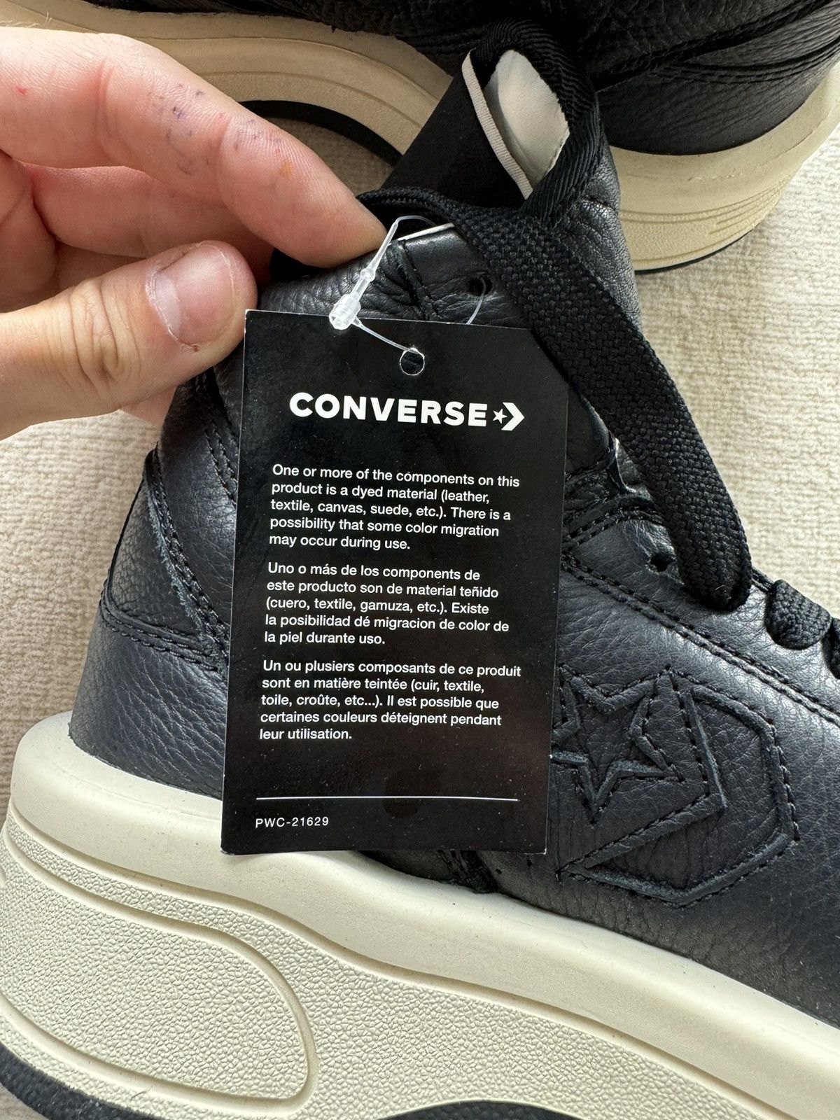 Converse × Rick Owens Drkshdw NEW | TURBOWPN DRKSHDW X CONVERSE WOMENS BLACK/MILK Size US 6 / IT 36 - 8 Thumbnail