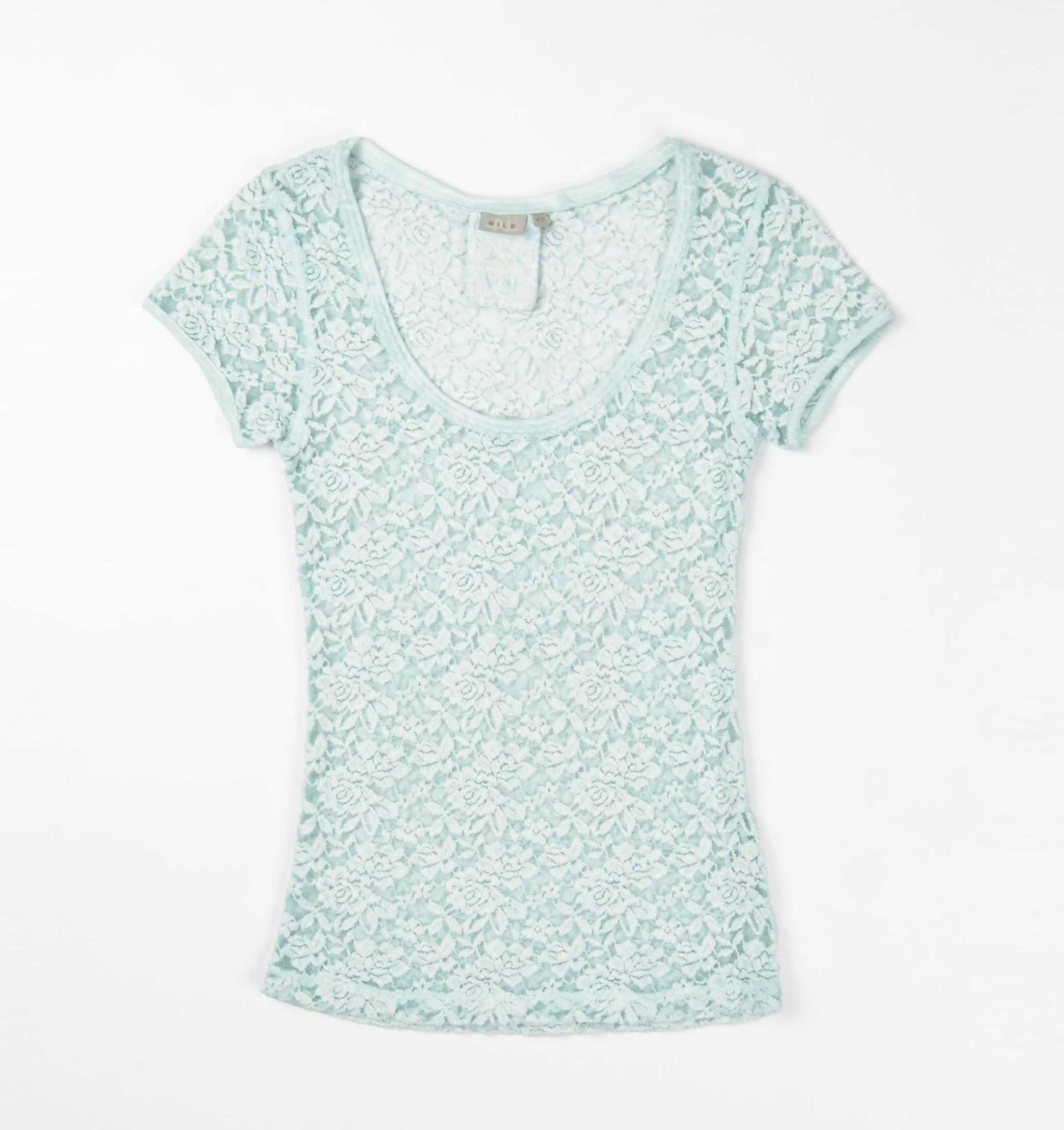Vintage Nile Garden Y2K Baby Cottagecore Romantic Sheer Lace Top Size XS / US 0-2 / IT 36-38 - 1 Thumbnail