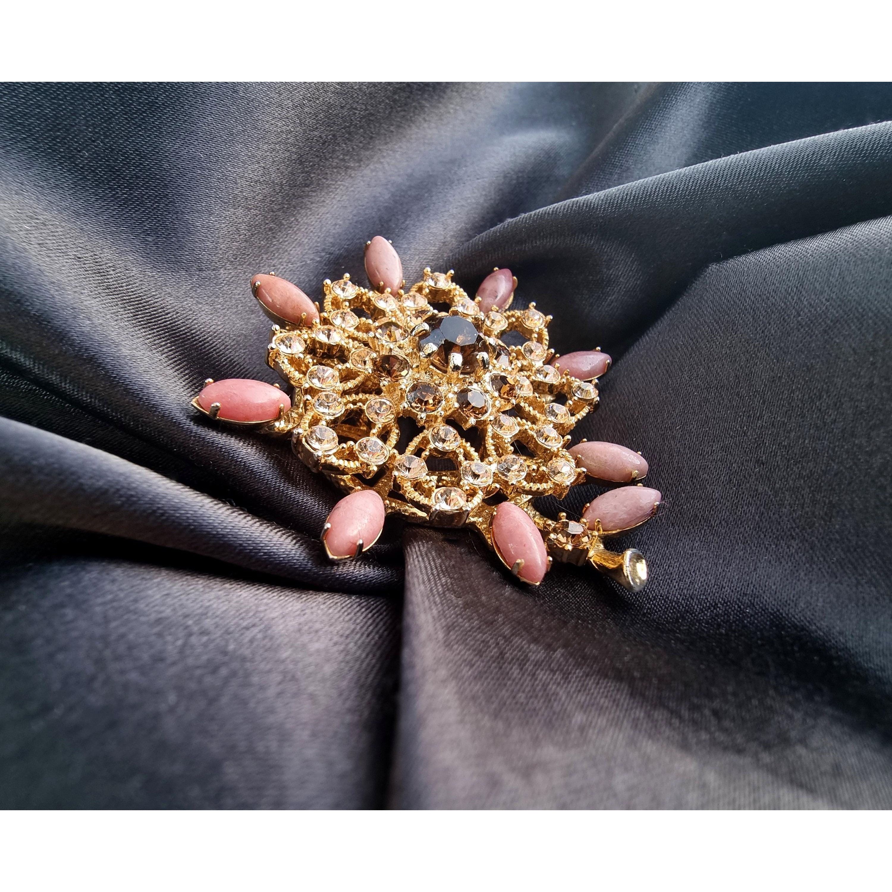 Other Rare Find Vintage Purple Stones Amber Rhinestones Gold Toned Size ONE SIZE - 2 Thumbnail