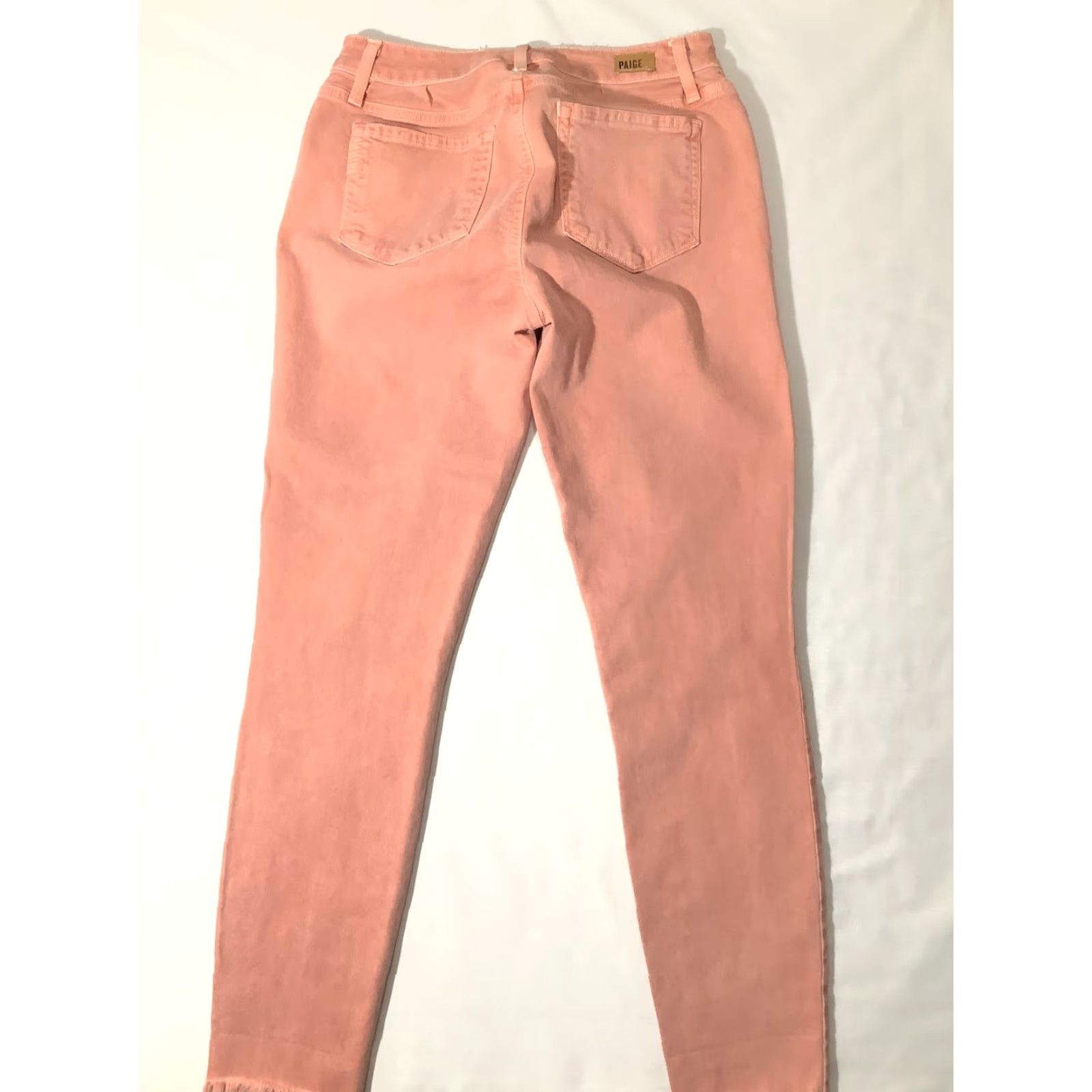 Paige Paige Verdugo Ankle Jeans Womens Pink Frayed Hem Skinny Stretch Denim Pants Size 27" / US 4 / IT 40 - 6 Thumbnail