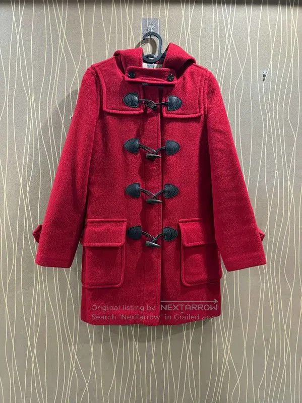 Burberry Burberry Red Wool Women's Duffle Coat. Size XS / US 0-2 / IT 36-38 - 1 Thumbnail