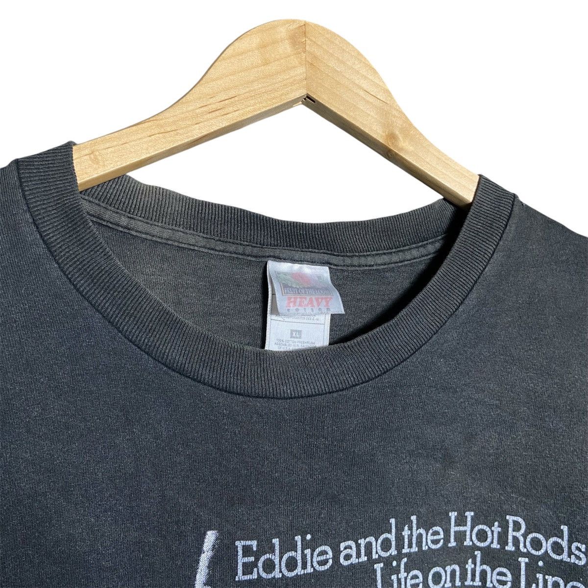 Band Tees Vintage 90s Eddie And The Hot Rods Band Tee Punk Distressed Size US XL / EU 56 / 4 - 4 Thumbnail