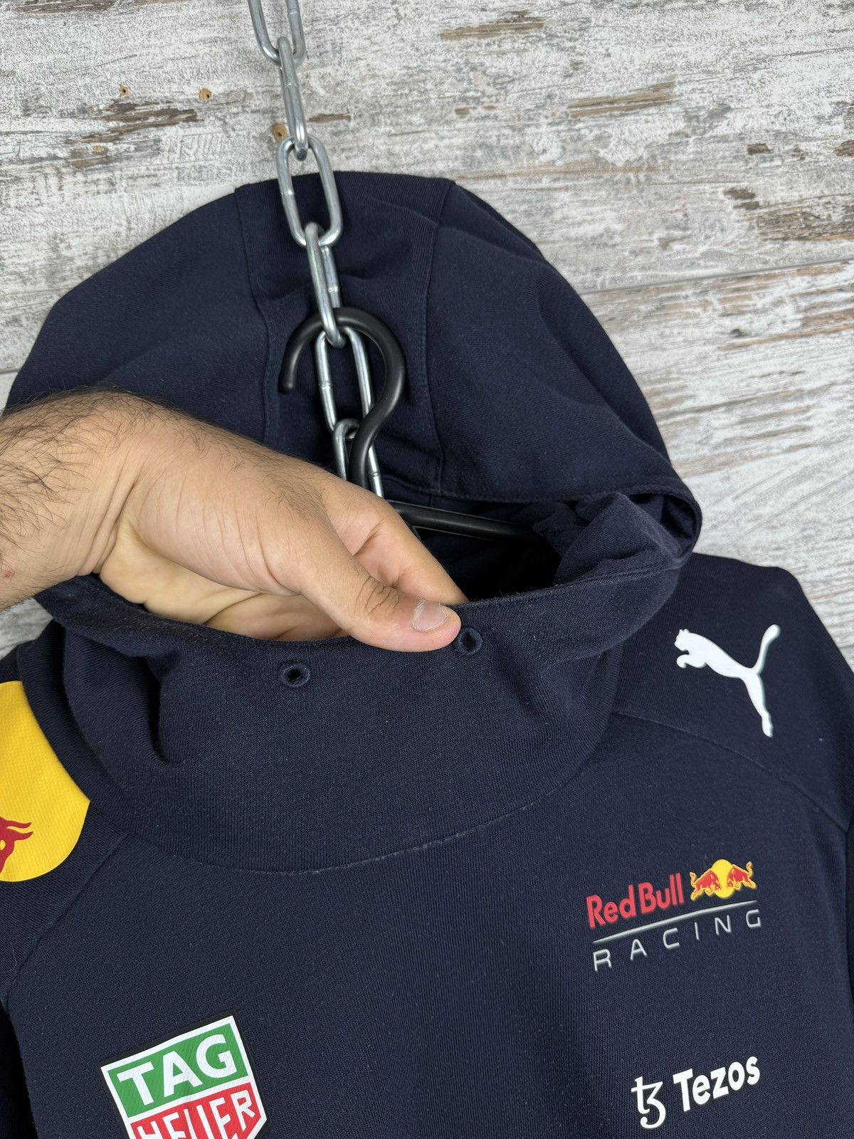 Puma × Red Bull Mens Vintage Puma Red Bull racing hoodie Mobil 1 jacket Size US XXL / EU 58 / 5 - 10 Thumbnail