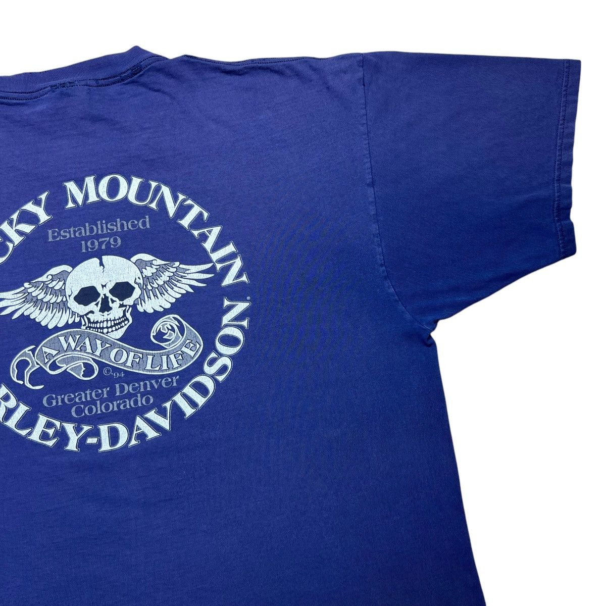 Harley Davidson × Vintage 2002 Harley Davidson Tribal Print Rocky Mountain Denver Tee Size US XXL / EU 58 / 5 - 14 Thumbnail