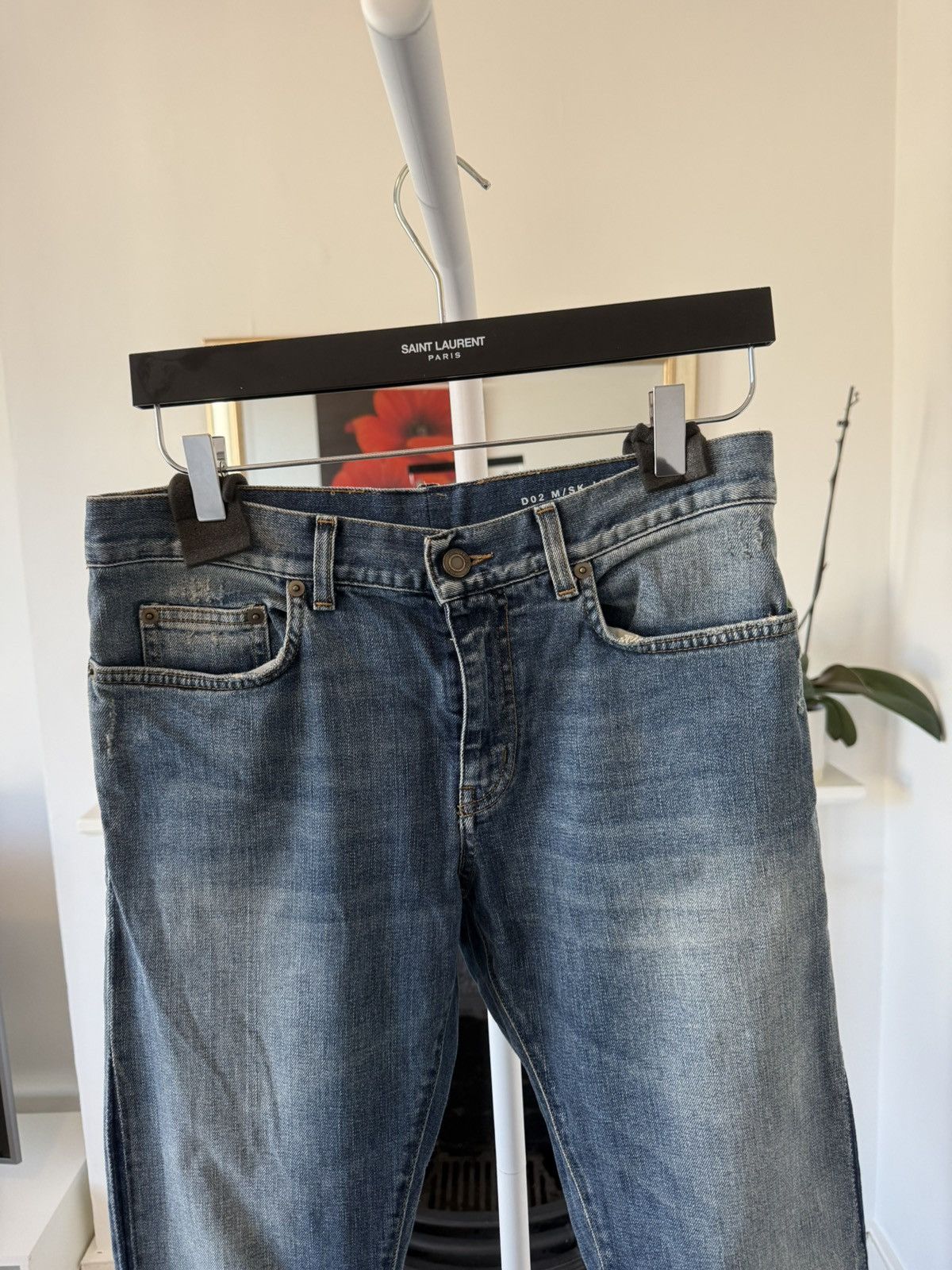 Saint Laurent Paris FW15 Saint Laurent D02 Skinny-Fit Denim Jeans Size US 31 - 5 Thumbnail