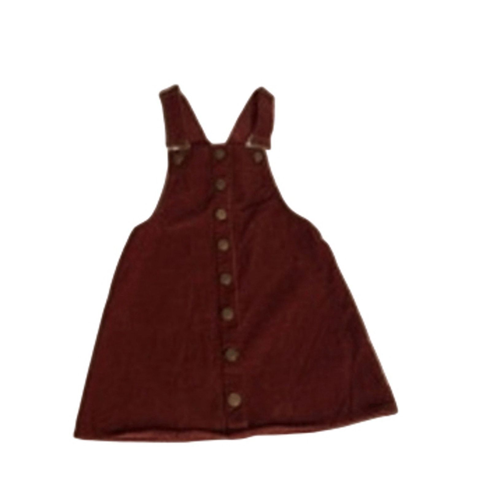 Other Rue21 Corduroy Pinafore Dress Button Front Maroon XS Size XS / US 0-2 / IT 36-38 - 2 Thumbnail