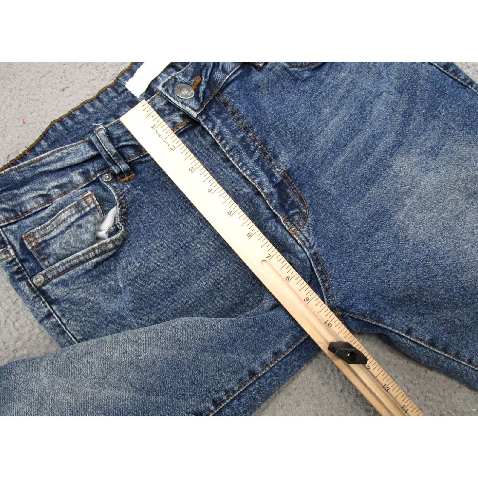 Vintage Stitches Jeans Blue Stretch Denim Straight Leg Mens Size 34x30 Size US 34 / EU 50 - 7 Thumbnail