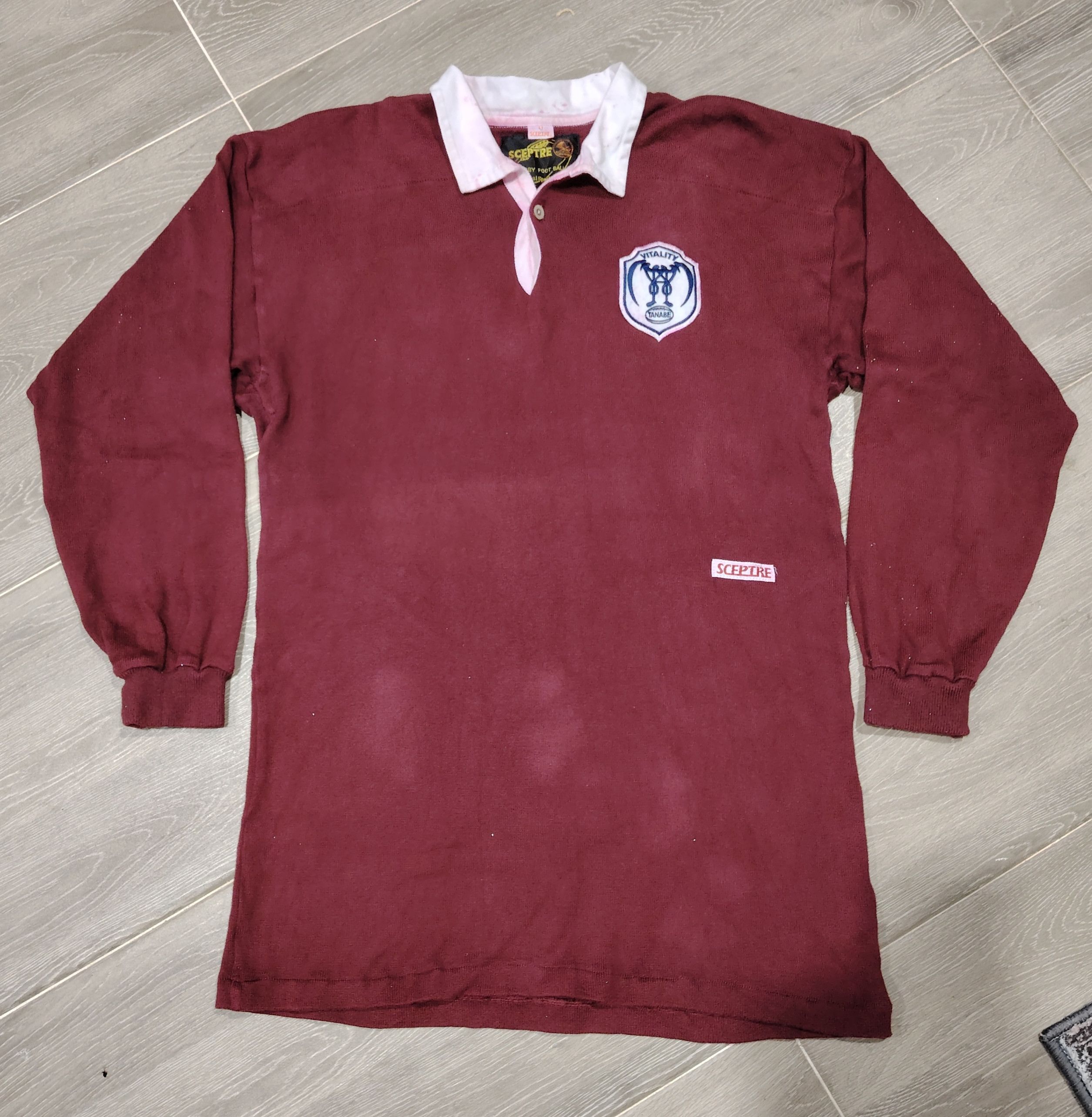 Other Vintage Sceptre Rugby Foot Ball Red Long Sleeve T-shirt #12 Size US L / EU 52-54 / 3 - 1 Thumbnail