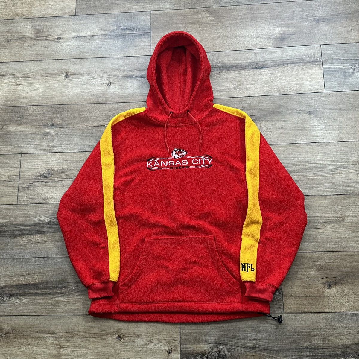 NFL Vintage 2000s Kansas City Chiefs Fleece Embroidered Hoodie Size US M / EU 48-50 / 2 - 1 Thumbnail