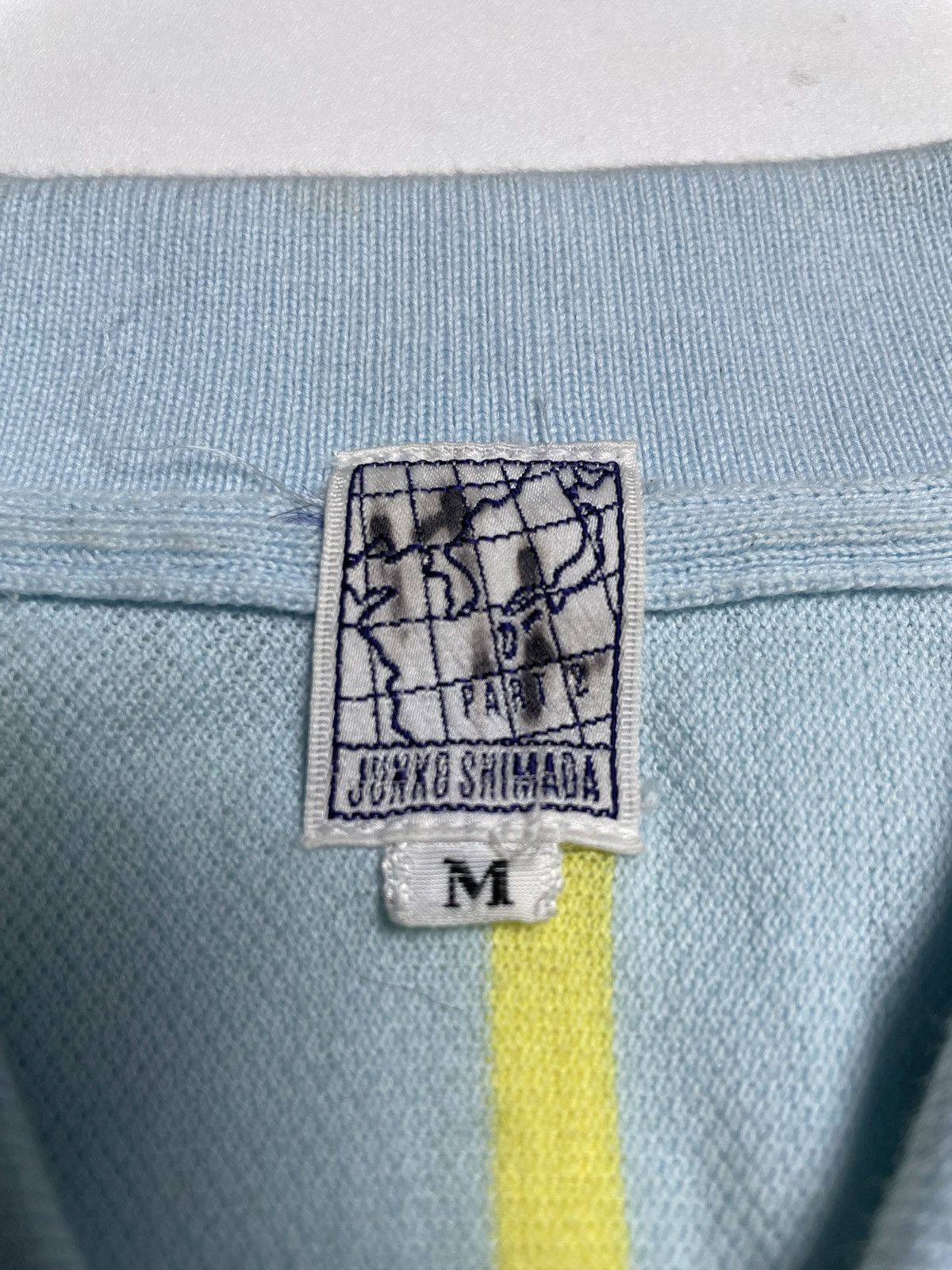 Junko Shimada 1990’s Junko Shimada - Long Stripe Pattern Polo Shirt Size US M / EU 48-50 / 2 - 9 Thumbnail