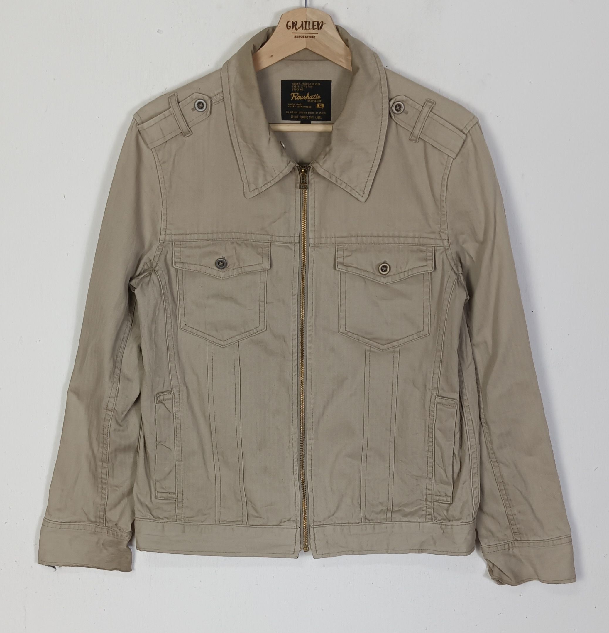 Japanese Brand Roushatter Sanforized "R" Union Made Jacket Size US M / EU 48-50 / 2 - 1 Thumbnail