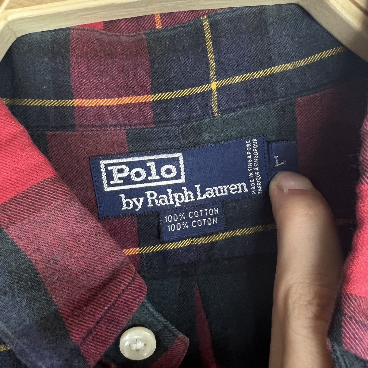 Polo Ralph Lauren Vintage Ralph Lauren Polo Button Up Shirt Flannel Checkered Size US L / EU 52-54 / 3 - 4 Thumbnail