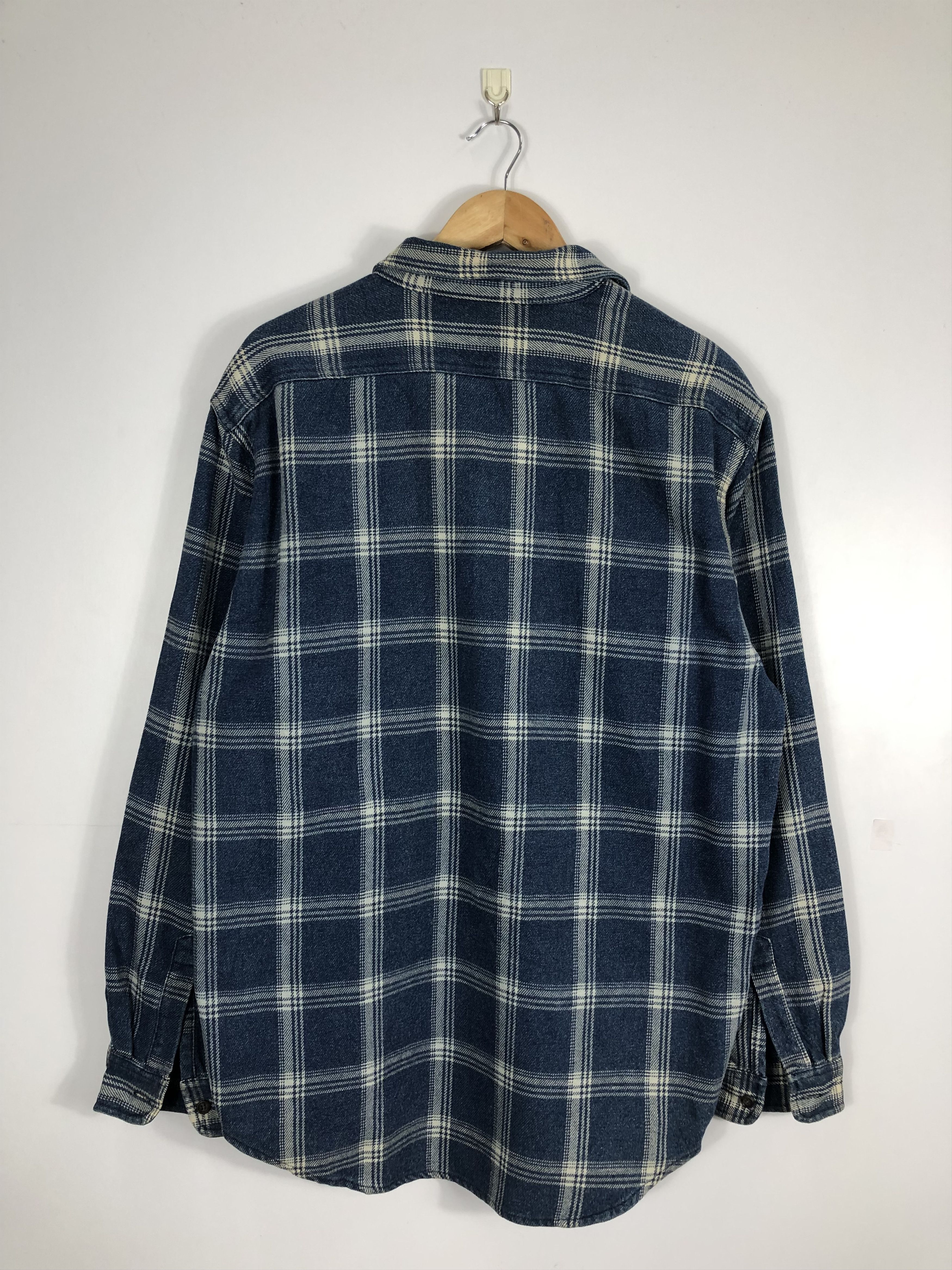 Flannel × Levi's × Vintage Vintage 90s Levis Flannel Plaid Shirt J0441 Size US L / EU 52-54 / 3 - 3 Thumbnail