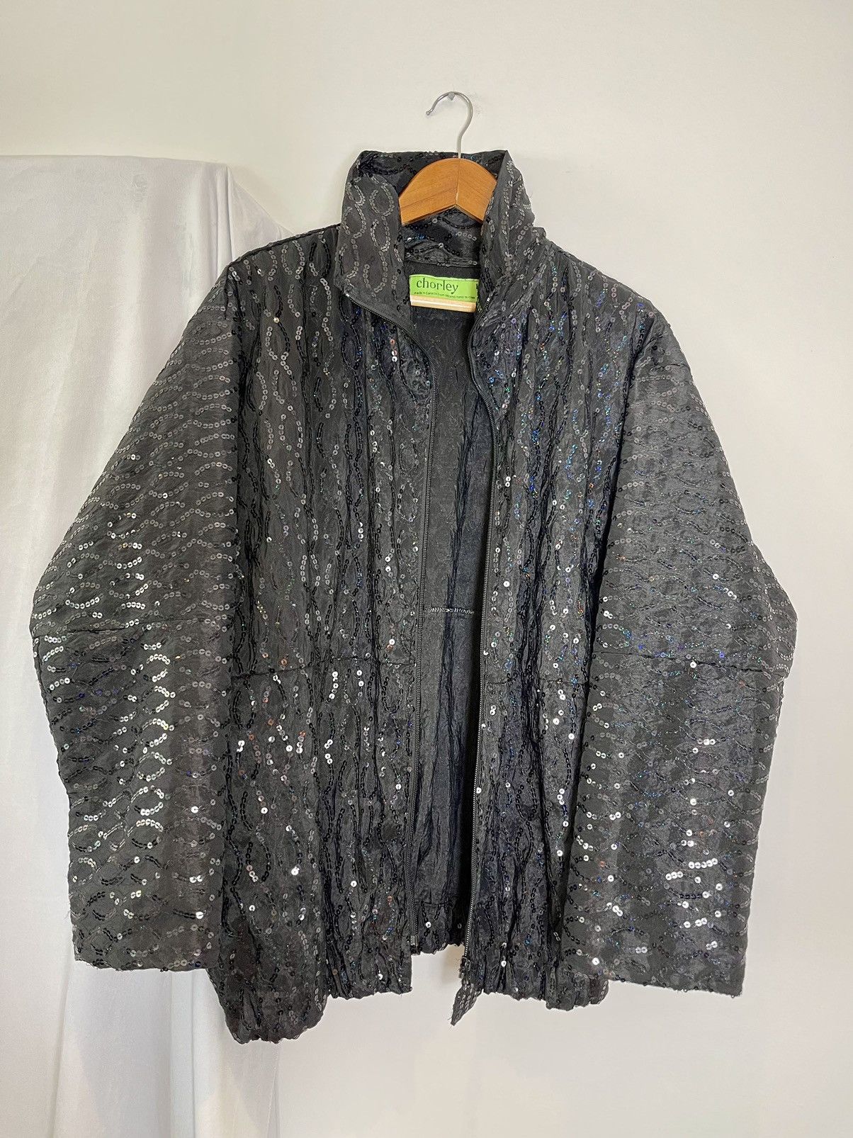 Chorley × Handmade Chorley Oversized AW Sequin Track Jacket Size US L / EU 52-54 / 3 - 1 Thumbnail