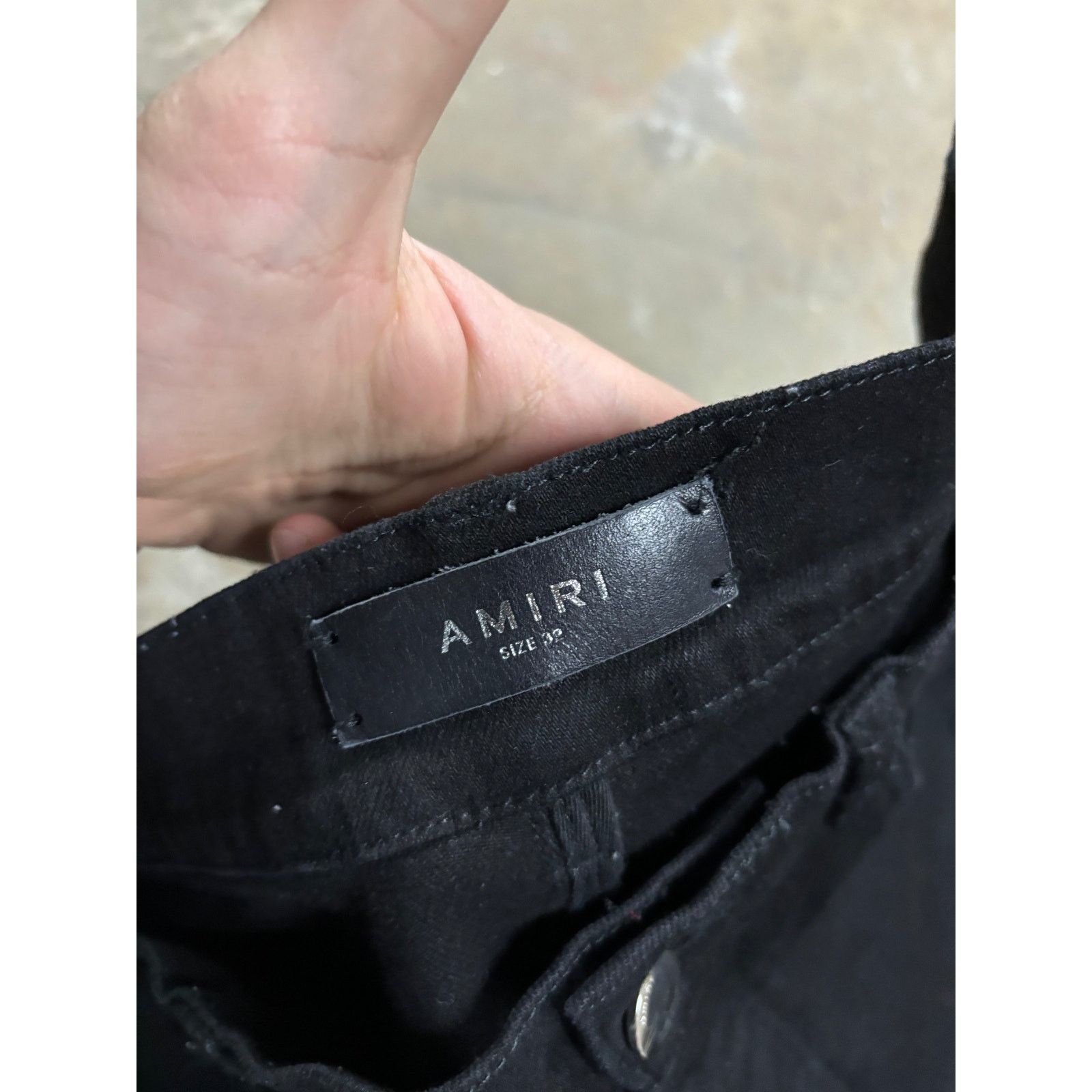 Amiri Amiri Jeans Black Rhinestone Used 32 Size US 32 / EU 48 - 2 Thumbnail