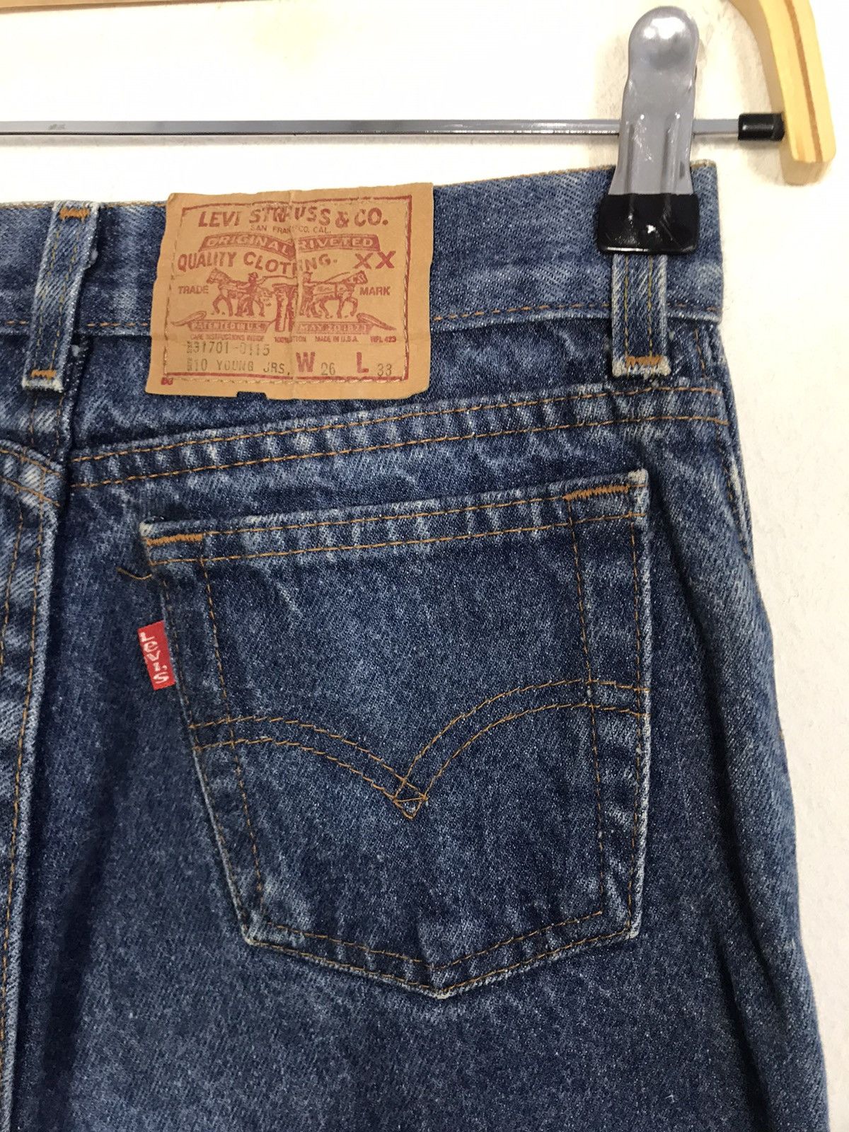Levi's Vintage Clothing Rare Levi's Lot 701 31701 0115 4155 Denim Jeans Junior Size 25" / US 0 / IT 36 - 6 Thumbnail