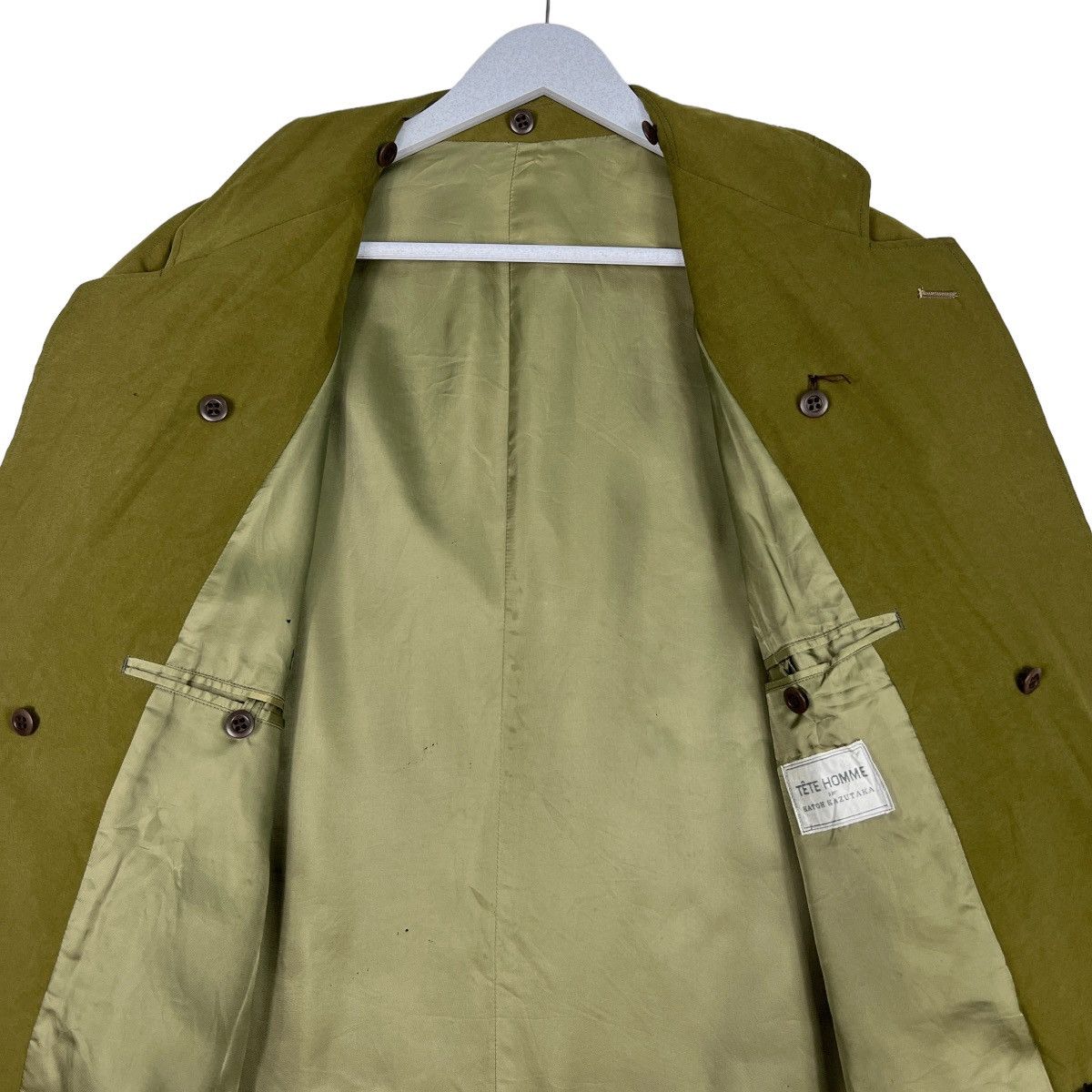 Issey Miyake 🔥 TETE HOMME par KATOH KAZUTAKA DOUBLE BREAST LAZER JACKET Size US L / EU 52-54 / 3 - 13 Thumbnail