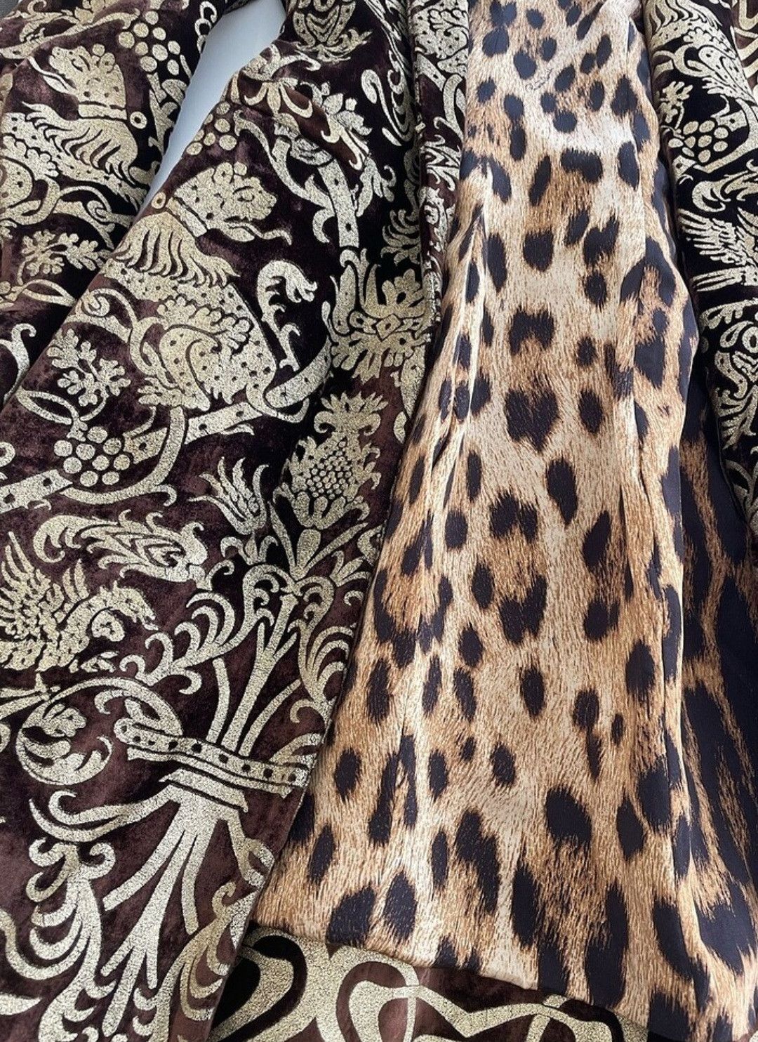 Roberto Cavalli ARCHIVE Roberto Cavalli FW06 Baroque Velvet Leopard Coat M Size M / US 6-8 / IT 42-44 - 6 Thumbnail
