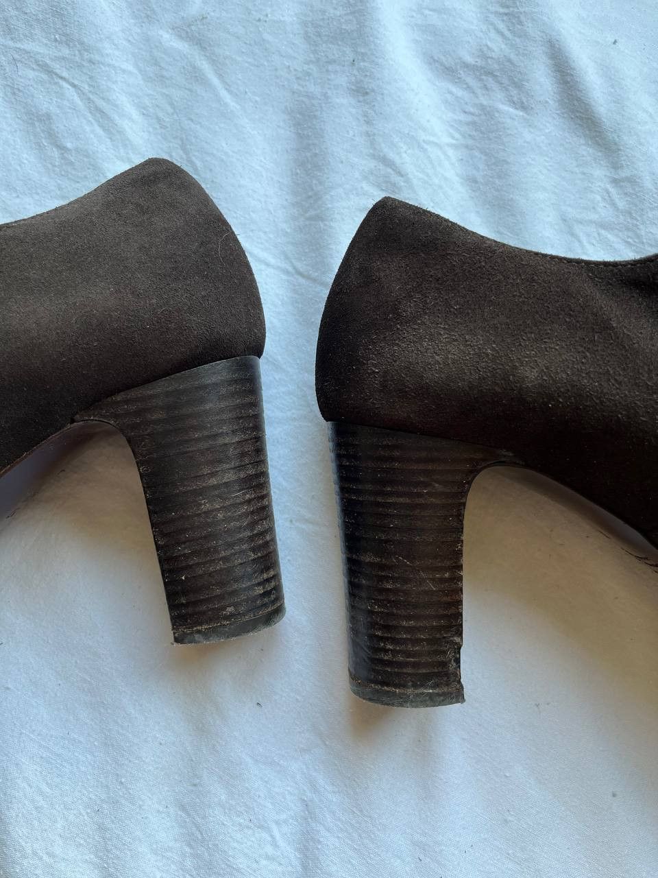 Designer Chie Mihara vintage brown suede Mary Jane heels Size US 6 / IT 36 - 6 Thumbnail