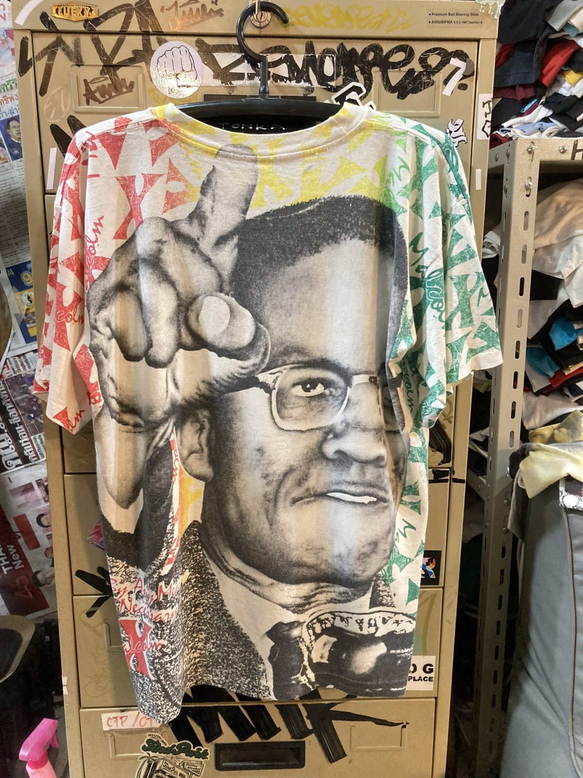 Band Tees Malcom X vintage 90’s Size US XL / EU 56 / 4 - 4 Thumbnail