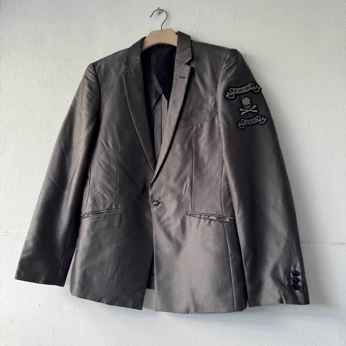If Six Was Nine 2000s roen x semantic skull patches tailor blazer Size US L / EU 52-54 / 3 - 2 Thumbnail