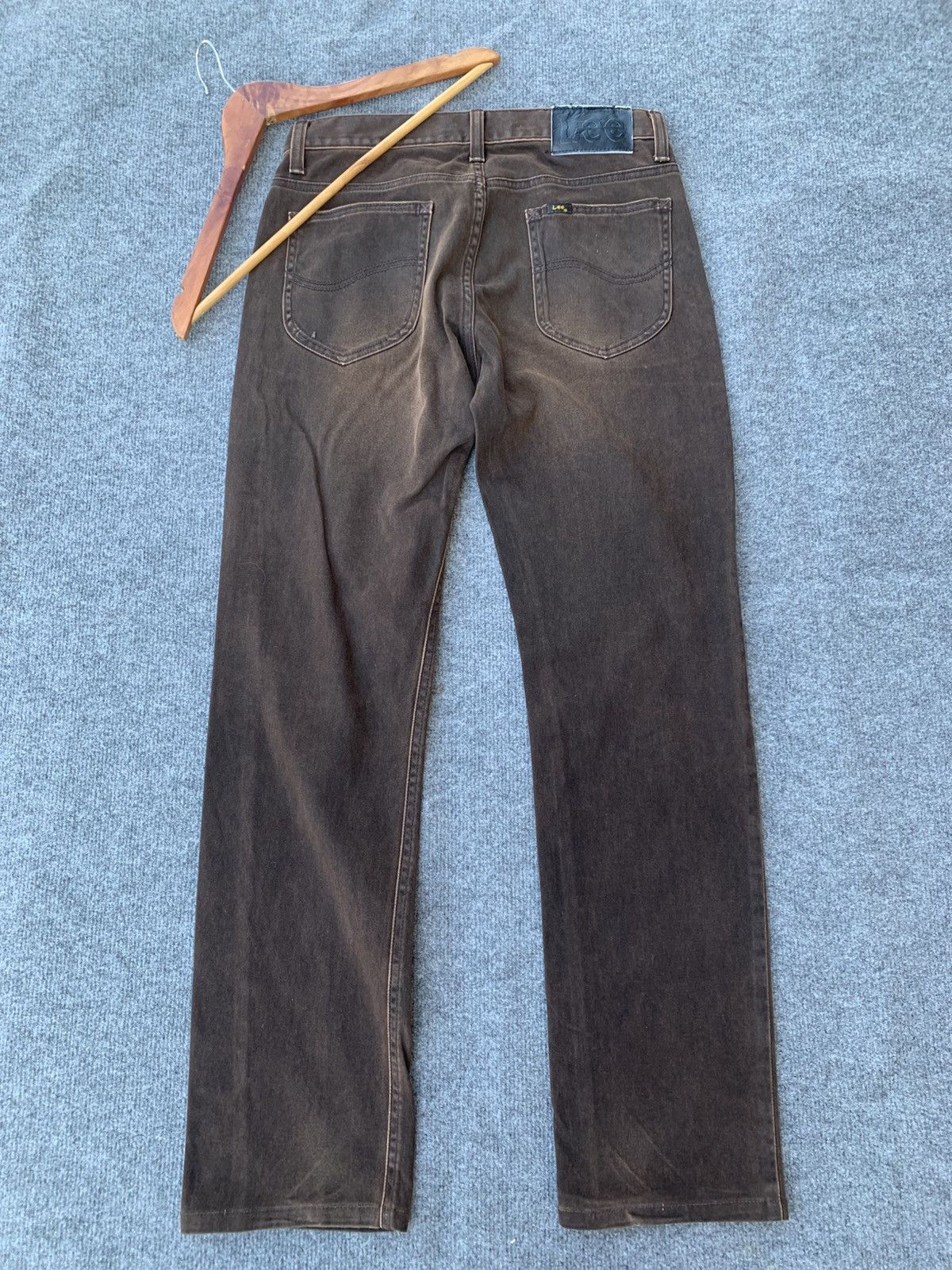 Lee VINTAGE LEE RIDERS SYNTHETIC LEATHER & FADED BROWN Size US 30 / EU 46 - 2 Thumbnail