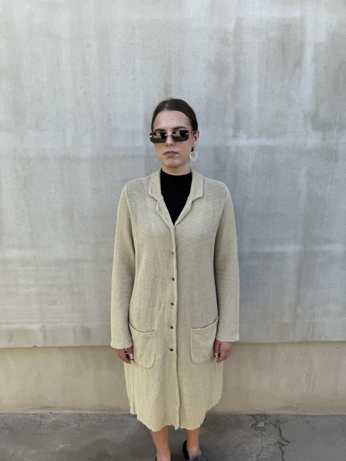 Other Transit Par Such Italy Longline Cardigan Coatigan Shirt Size S / US 4 / IT 40 - 1 Thumbnail