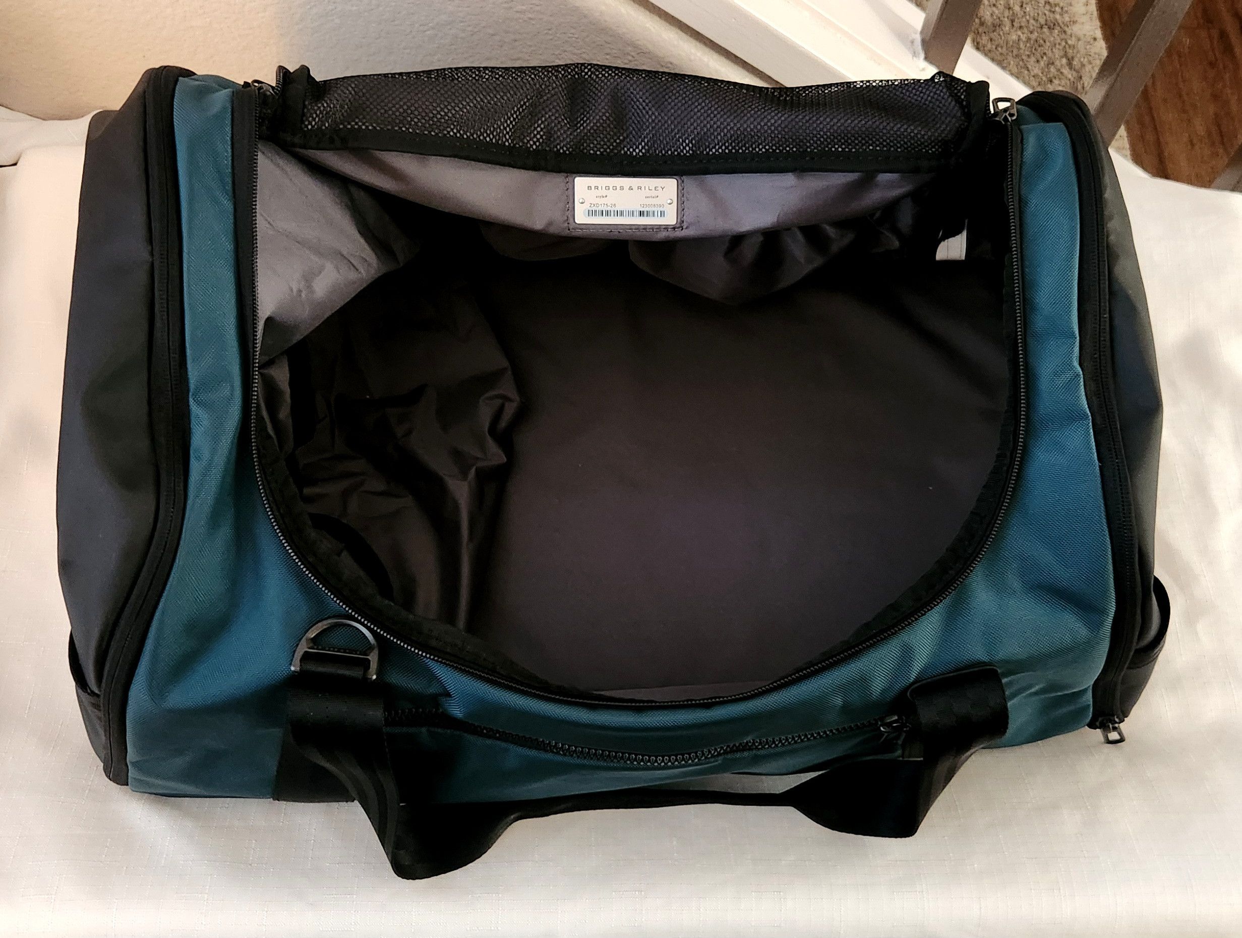 Briggs & Riley Briggs & Riley ZDX Series 24" Large Travel Duffle Ocean Blue Size ONE SIZE - 8 Thumbnail