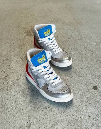 Diadora Diadora Mi Basket Italia Grey Rock High top made in Italy Size US 10.5 / EU 43-44 - 7 Thumbnail