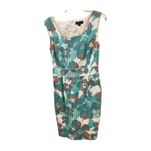 Other TAHARI Arthur S Levine Blue Short Sleeve Dress Beaded Neckli Size M / US 6-8 / IT 42-44 - 4 Thumbnail