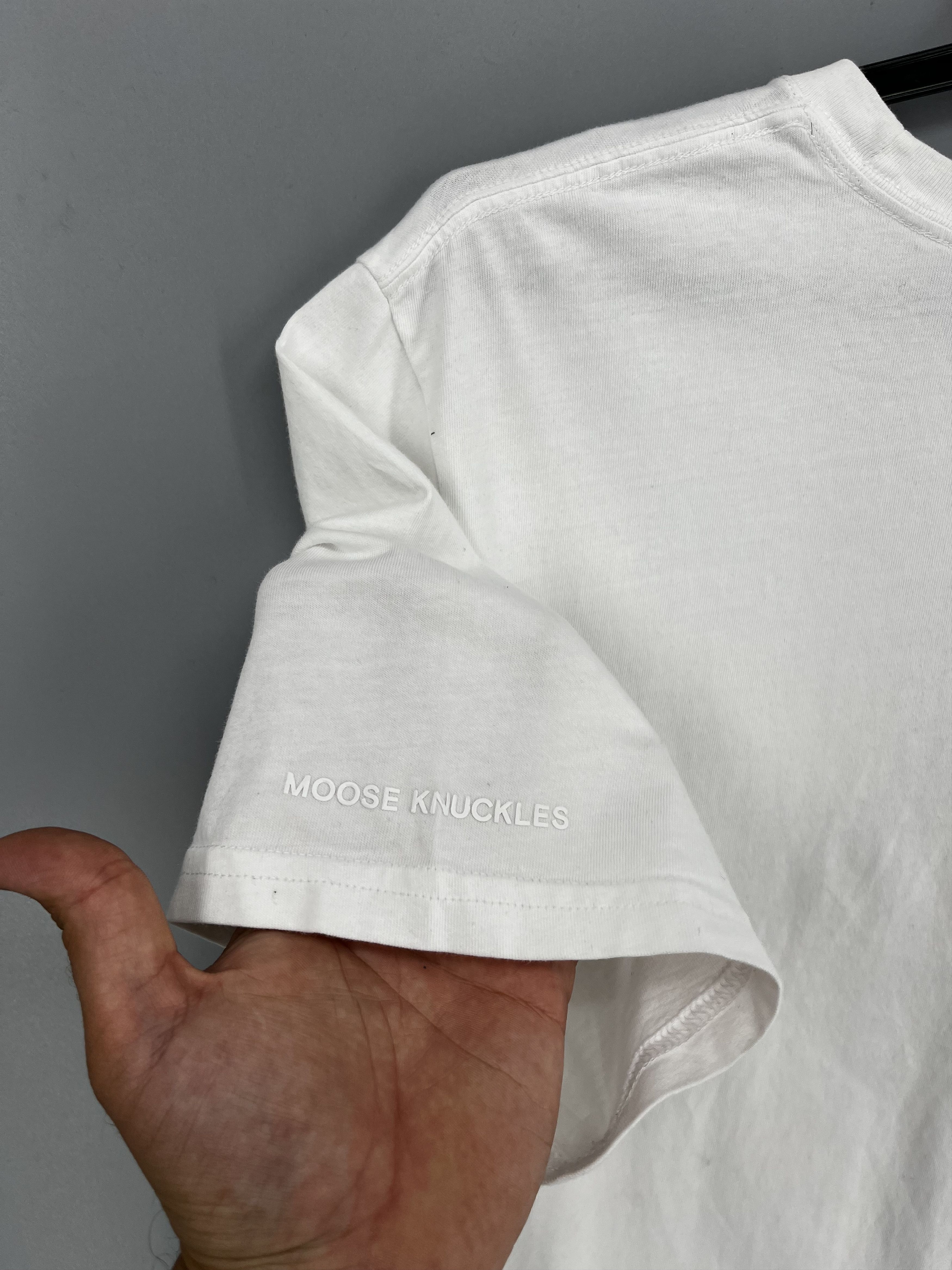 Moose Knuckles Moose Knuckles Augustine T-shirt White With Logo Print Size US XL / EU 56 / 4 - 15 Thumbnail