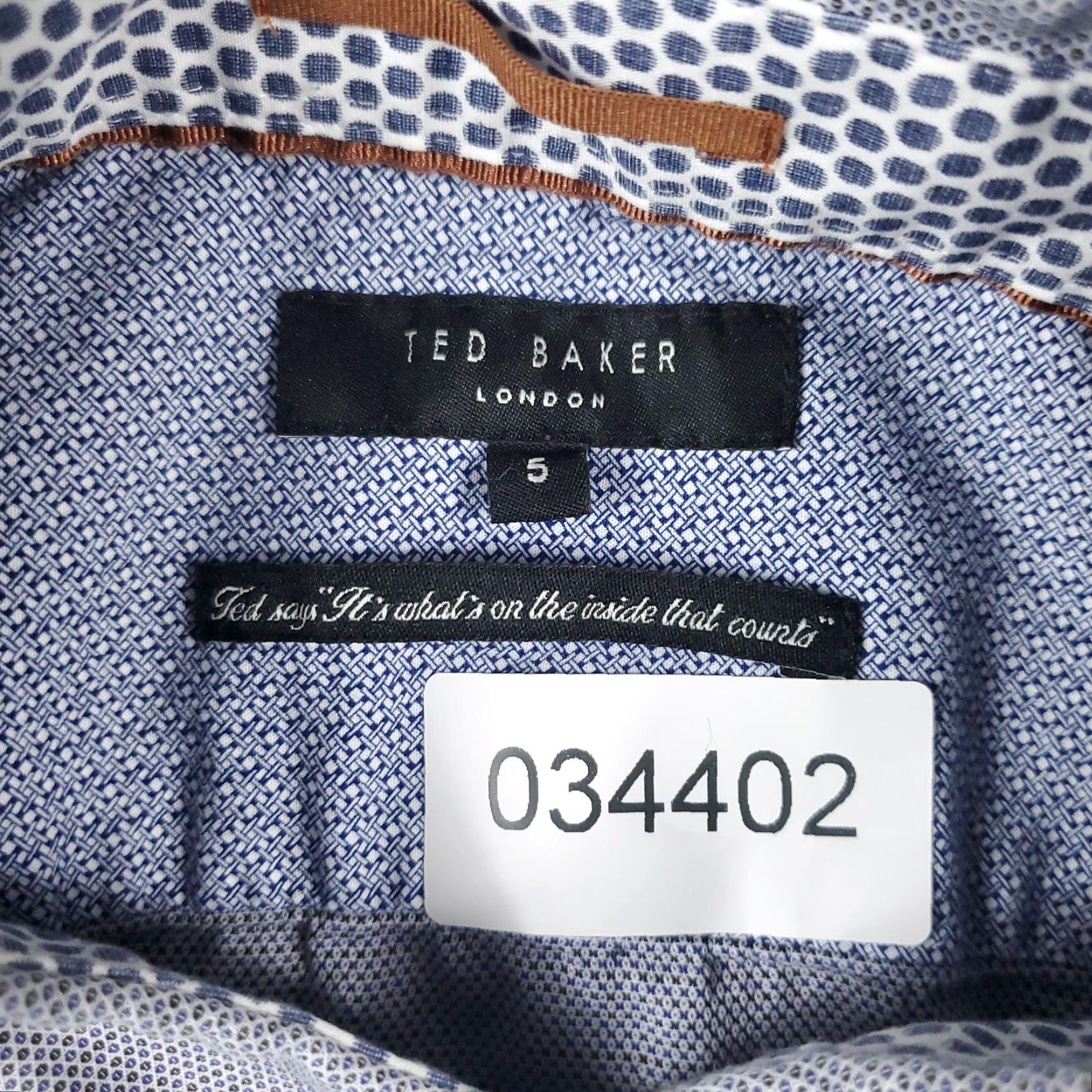 Ted Baker TED BAKER LONDON Shirt Mens Size 5 Gray Button-Up Long Sleeve Casual Modern Classic Size US S / EU 44-46 / 1 - 6 Thumbnail