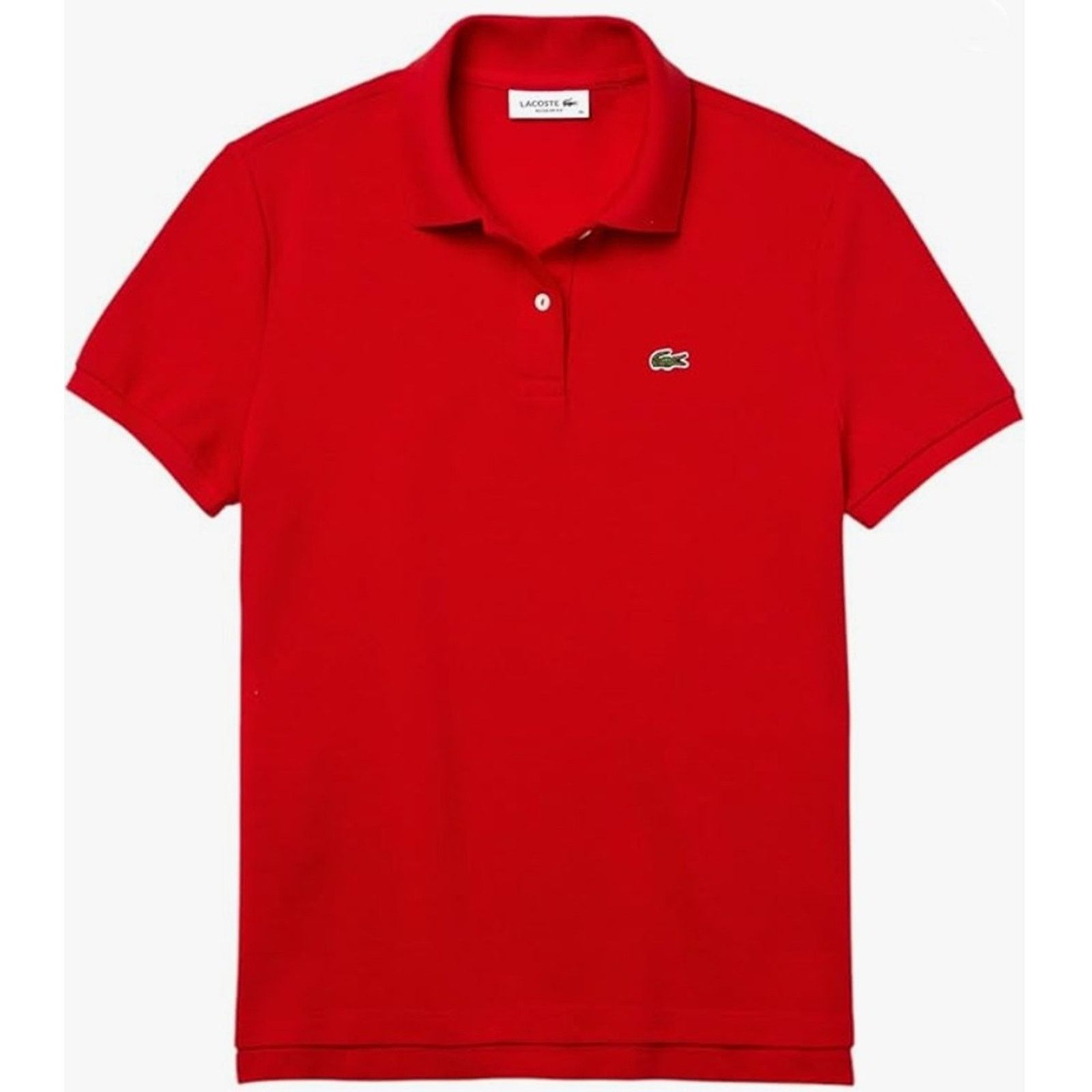 Lacoste Lacoste Women's Classic Fit Short Petit Pique Polo Red 6 Size M / US 6-8 / IT 42-44 - 1 Thumbnail