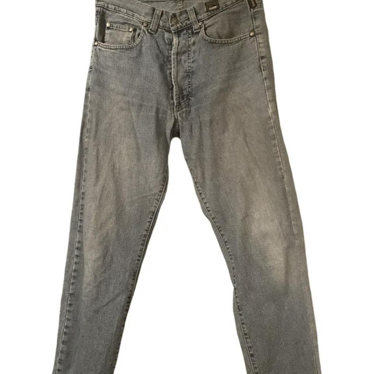 image of Vintage Authentic Versace Denim Jeans in Blue, Women's (Size 31)