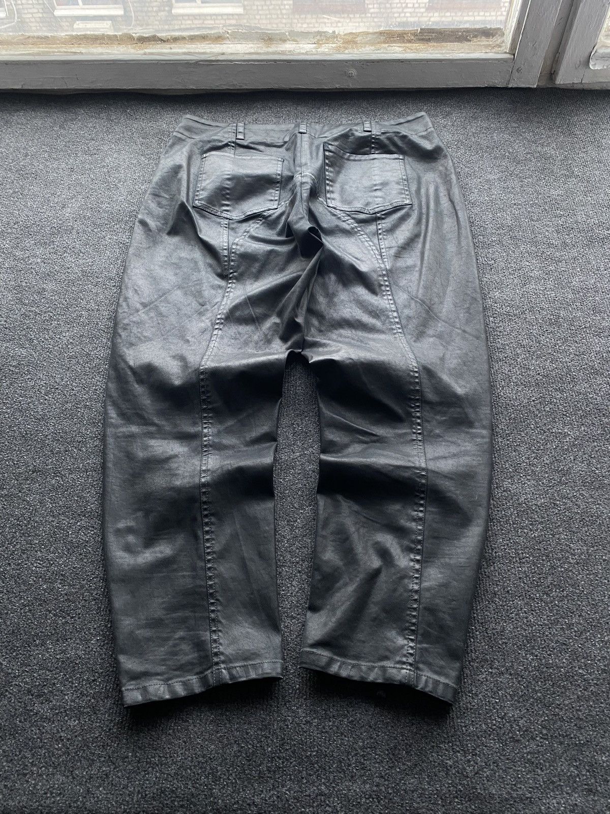 Annette Gortz 🔥GOTHIC Punk Annette Gortz Waxed Dress chino pants /rundholz Size 33" - 2 Thumbnail