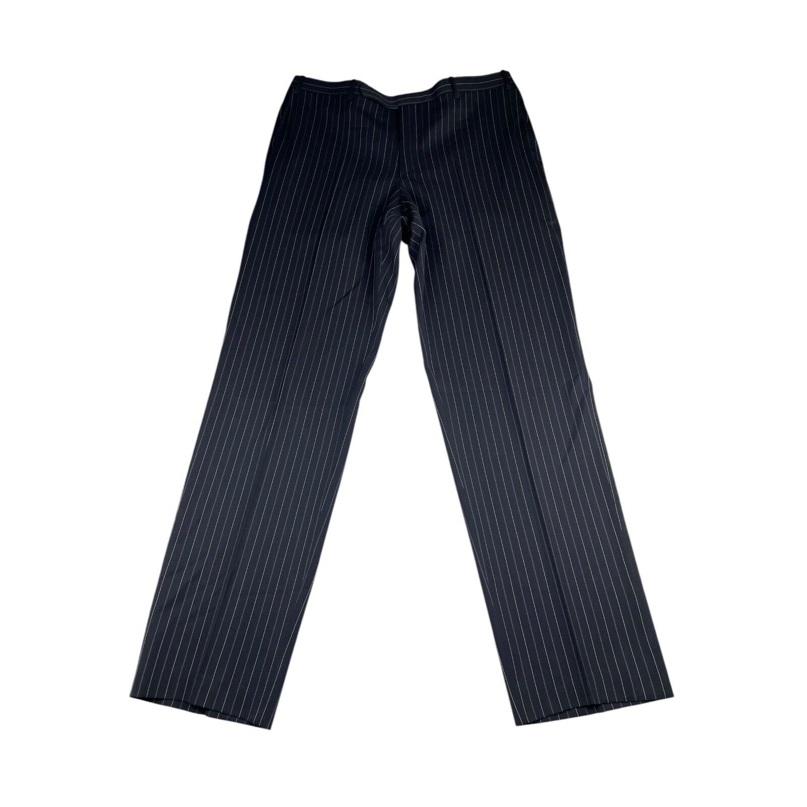 Corneliani Corneliani Trend Men's 2-Button Suit Black Bold Pinstripe • Size 42L - 13 Thumbnail
