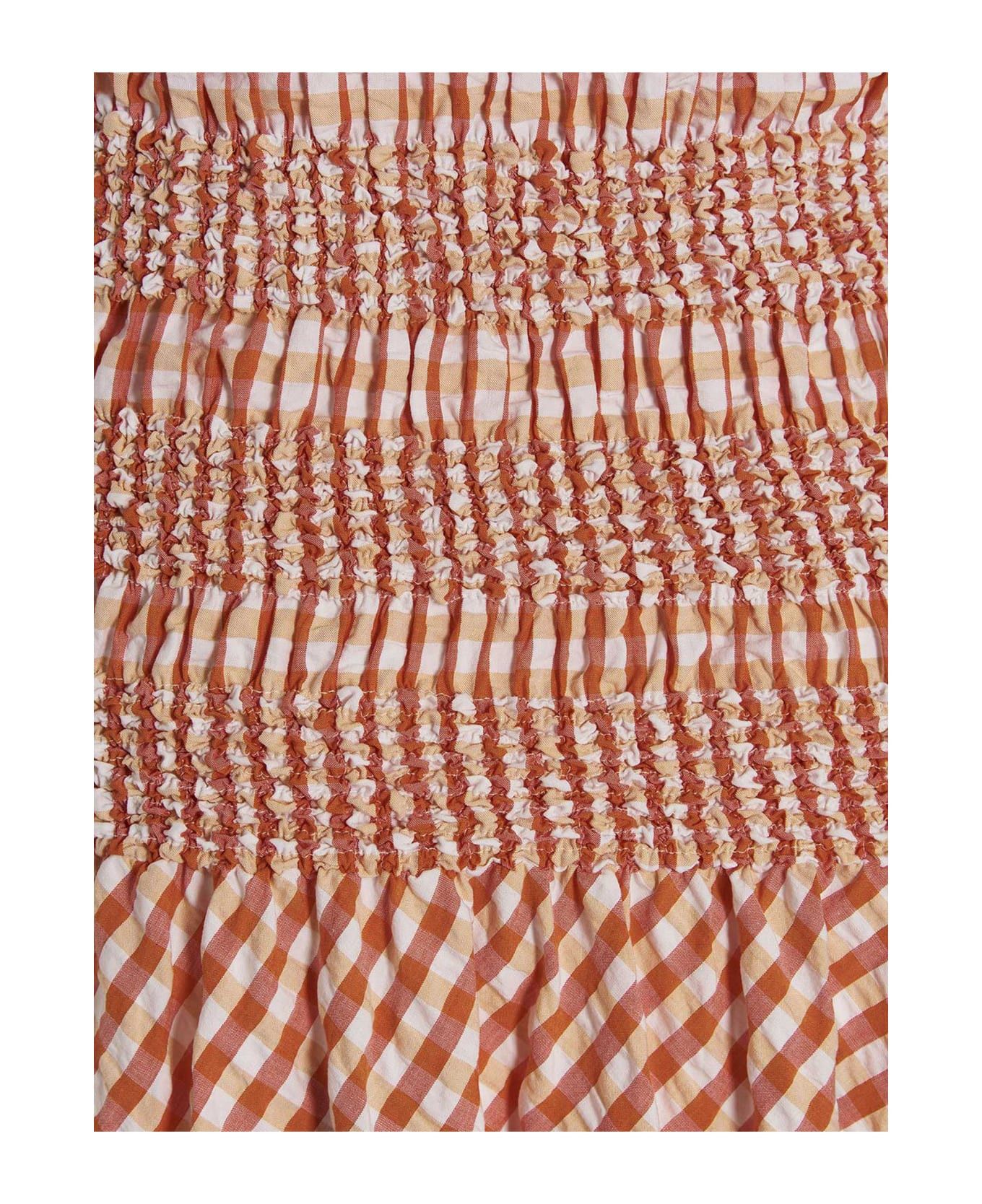 Kenzo o1y1025 Midi Dress in Multicolor Size M / US 6-8 / IT 42-44 - 4 Thumbnail