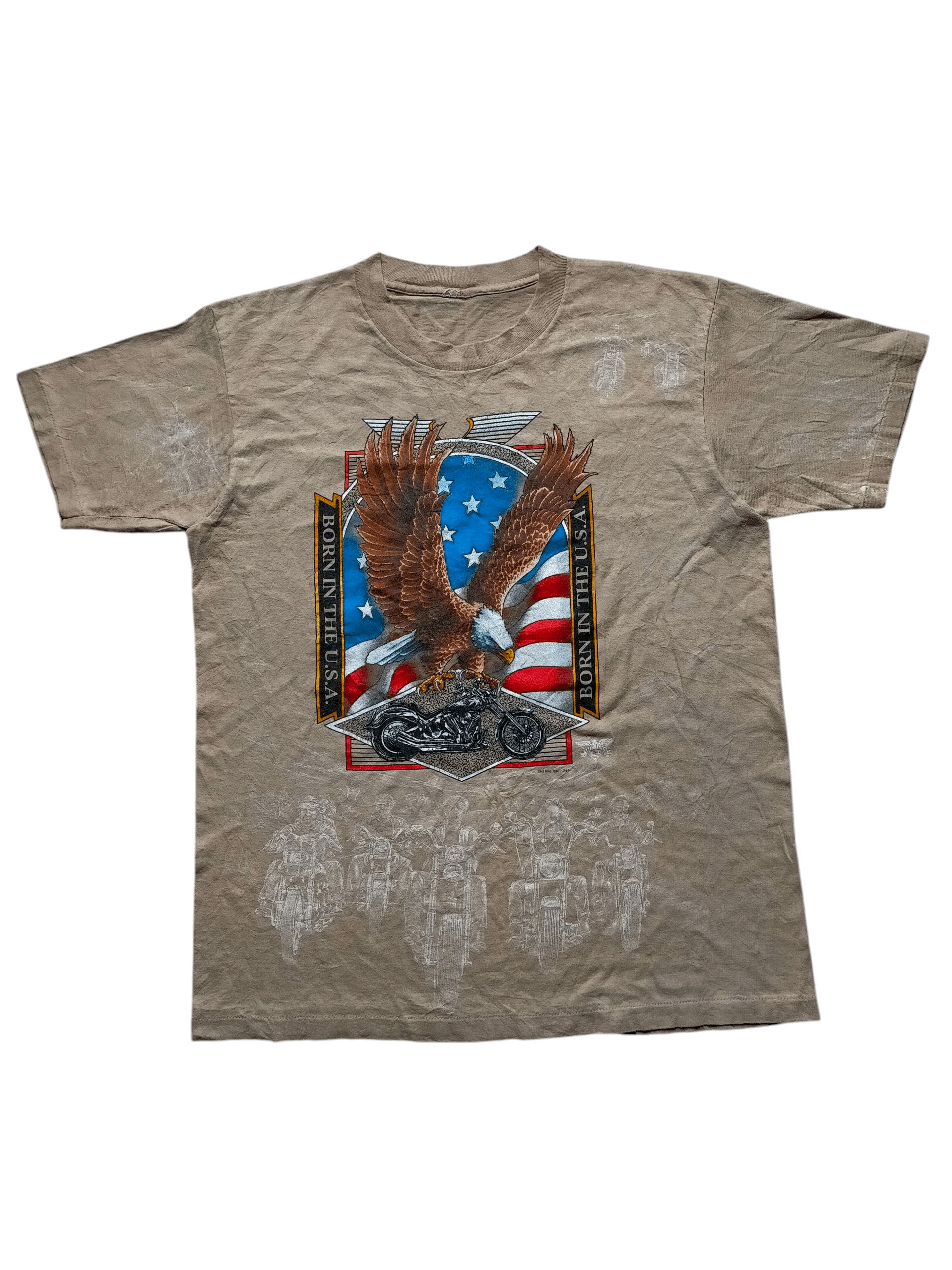 Harley Davidson Vintage 1998 Born in the usa tee Size US L / EU 52-54 / 3 - 1 Thumbnail
