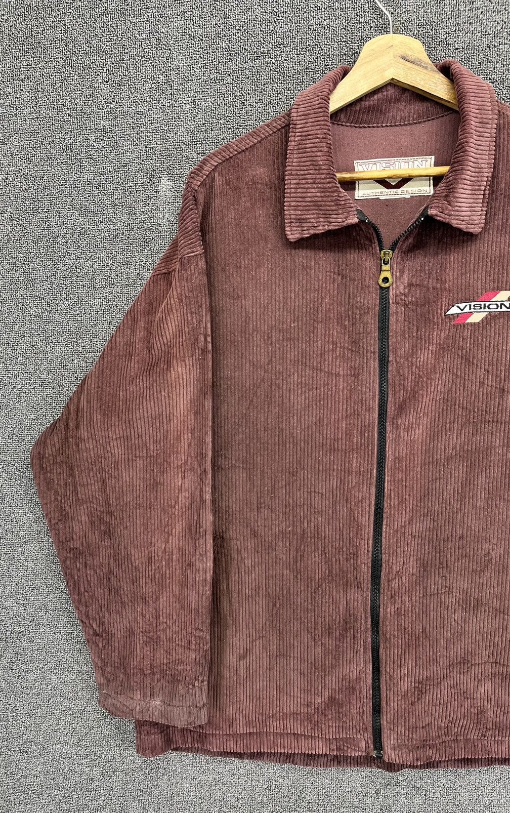 Vision Streetwear Vintage 90s Vision Streetwear Rare Corduroy Zip Up Jacket Size US L / EU 52-54 / 3 - 3 Thumbnail