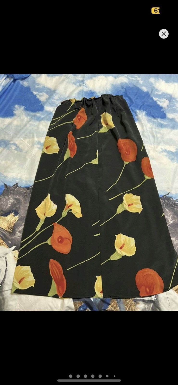 DKNY ***FINAL DROP***RARE 90s DKNY FLORAL MAXI SKIRT 24-27 Size 27" / US 4 / IT 40 - 25 Thumbnail