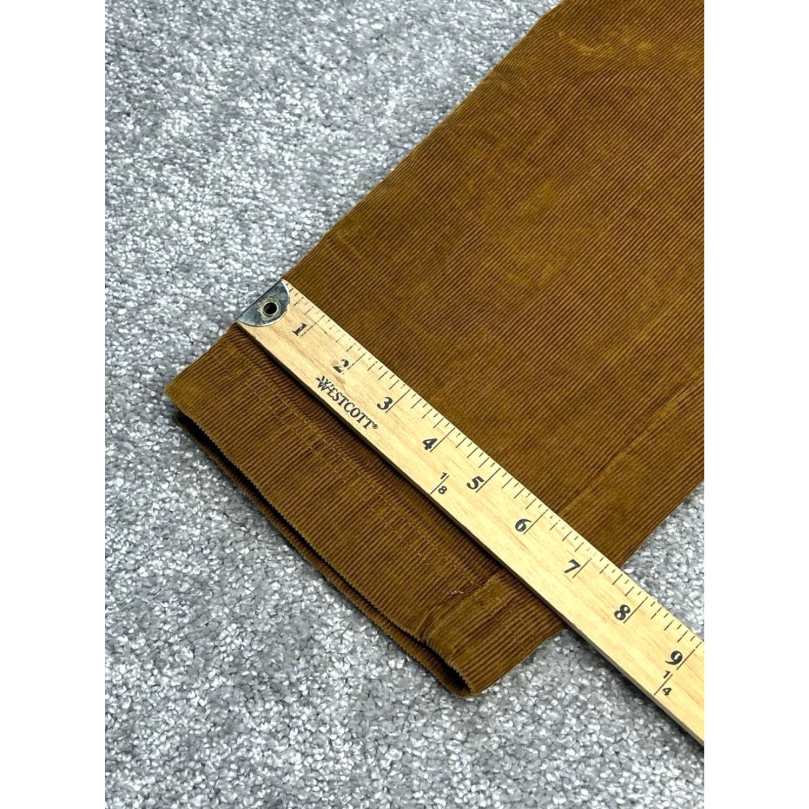 Vintage L.L.Bean Pants Mens Medium Beanflex Corduroy Brown Regular Fit Straight Leg Dress Pants 90s Nature Preppy Mens Size US 31 - 7 Thumbnail