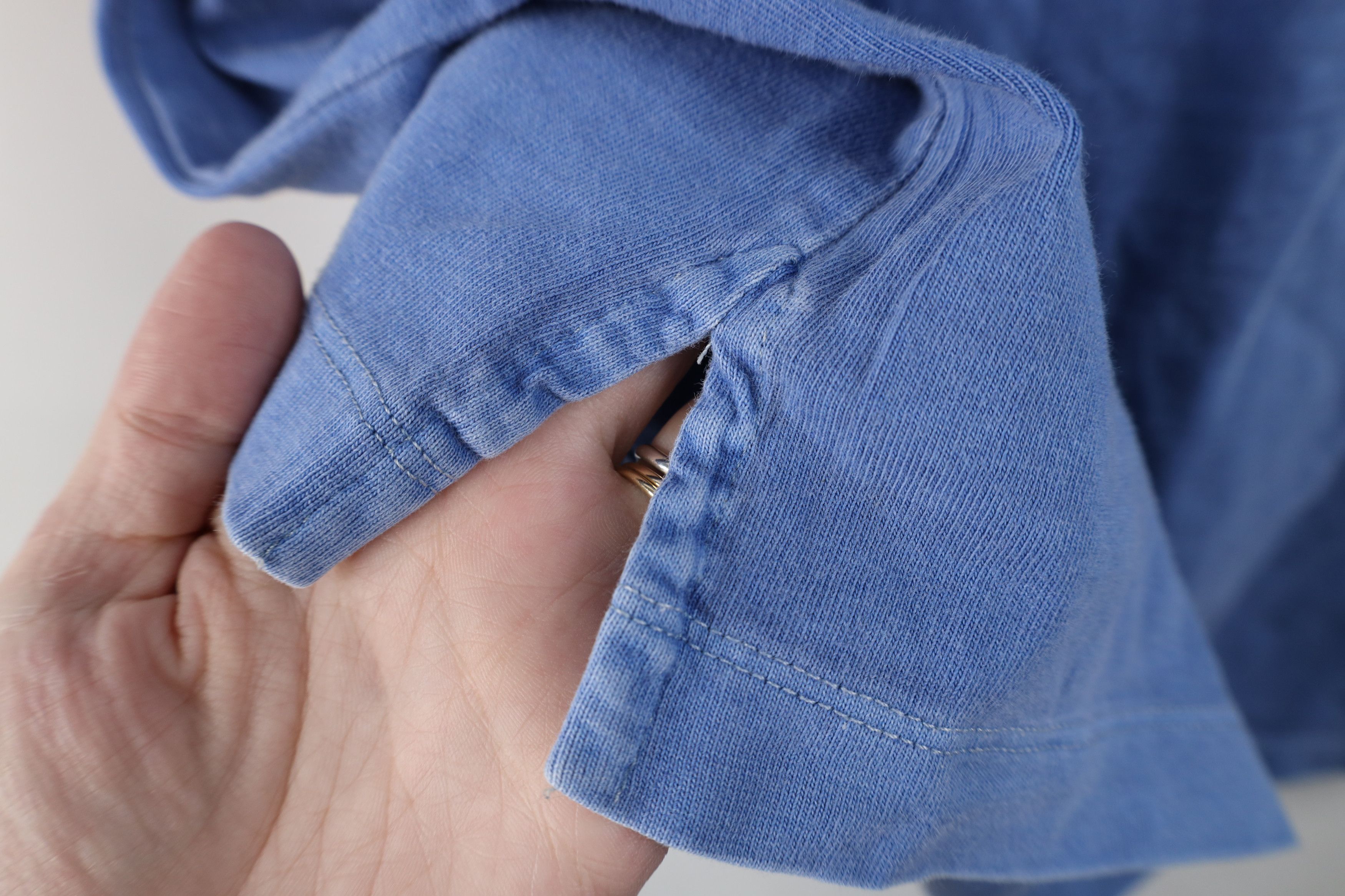 Gap Vintage 90s Y2K Gap Pigment Dye Rugby Polo Shirt Blue Cotton Size US L / EU 52-54 / 3 - 8 Thumbnail