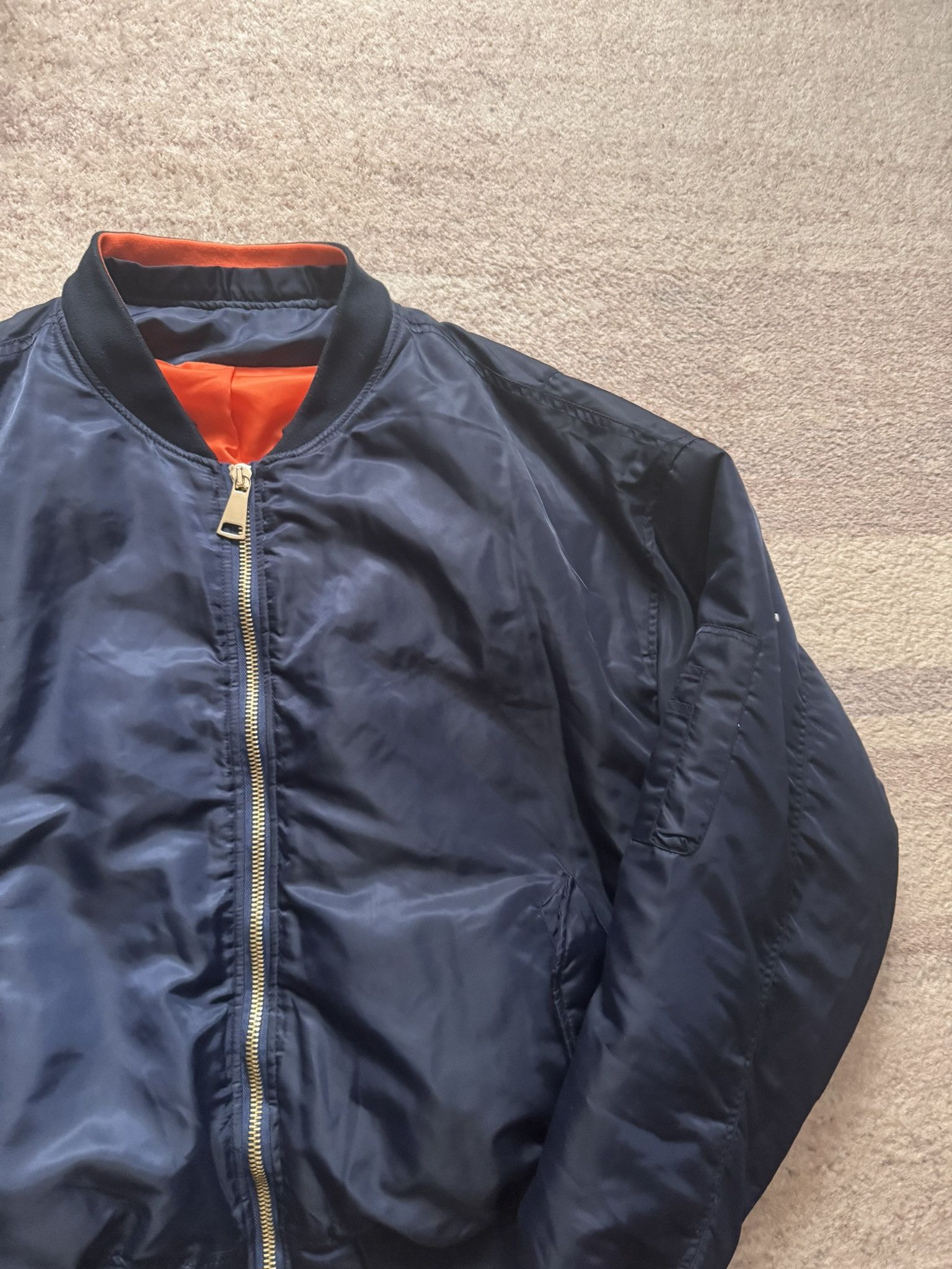 Vintage Vintage bomber jacket navy ma-1 pilot xxl swag Size US XXL / EU 58 / 5 - 3 Thumbnail