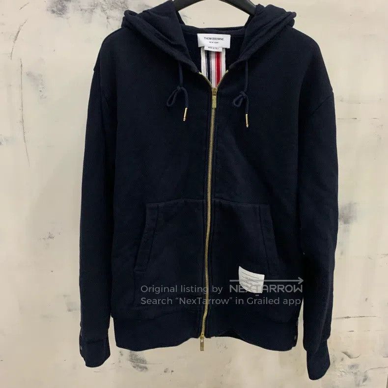 Thom Browne Thom Browne Blue and green zipper hoodie Size US L / EU 52-54 / 3 - 1 Thumbnail
